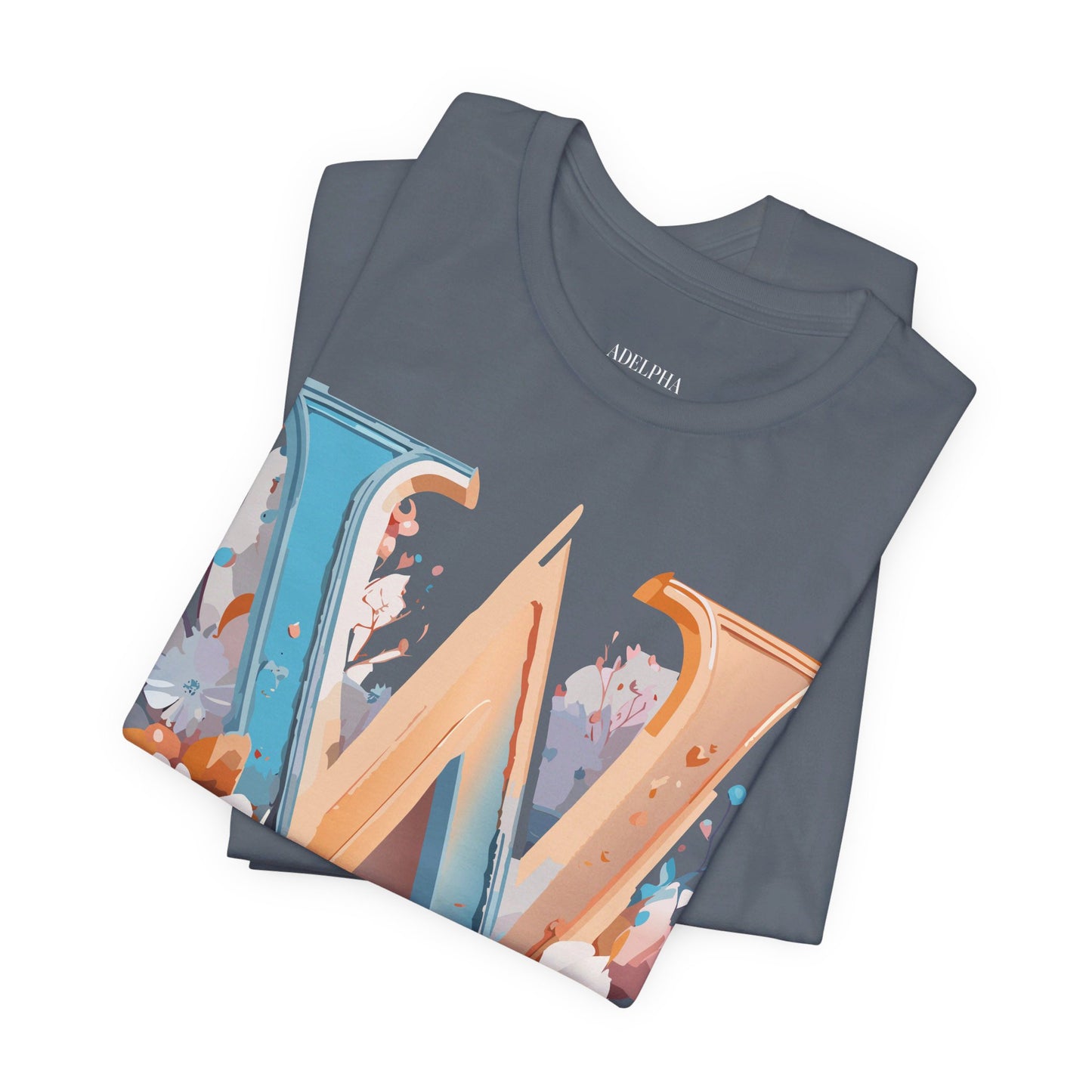 Natural Cotton Tee Shirt - Letters Collection - W Printify