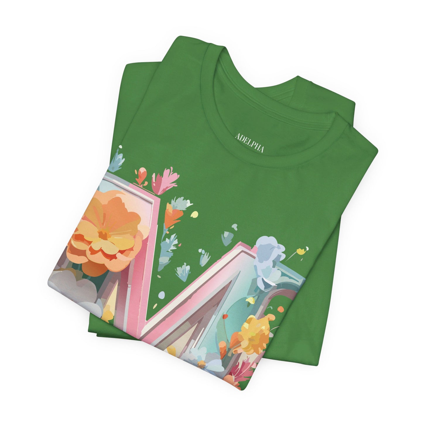 Natural Cotton Tee Shirt - Letters Collection - M Printify