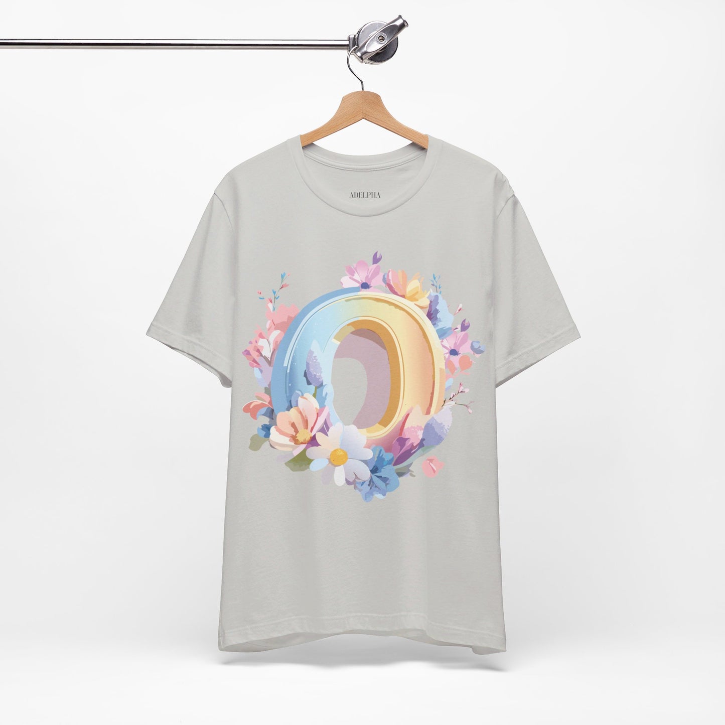 Natural Cotton Tee Shirt - Letters Collection - O Printify
