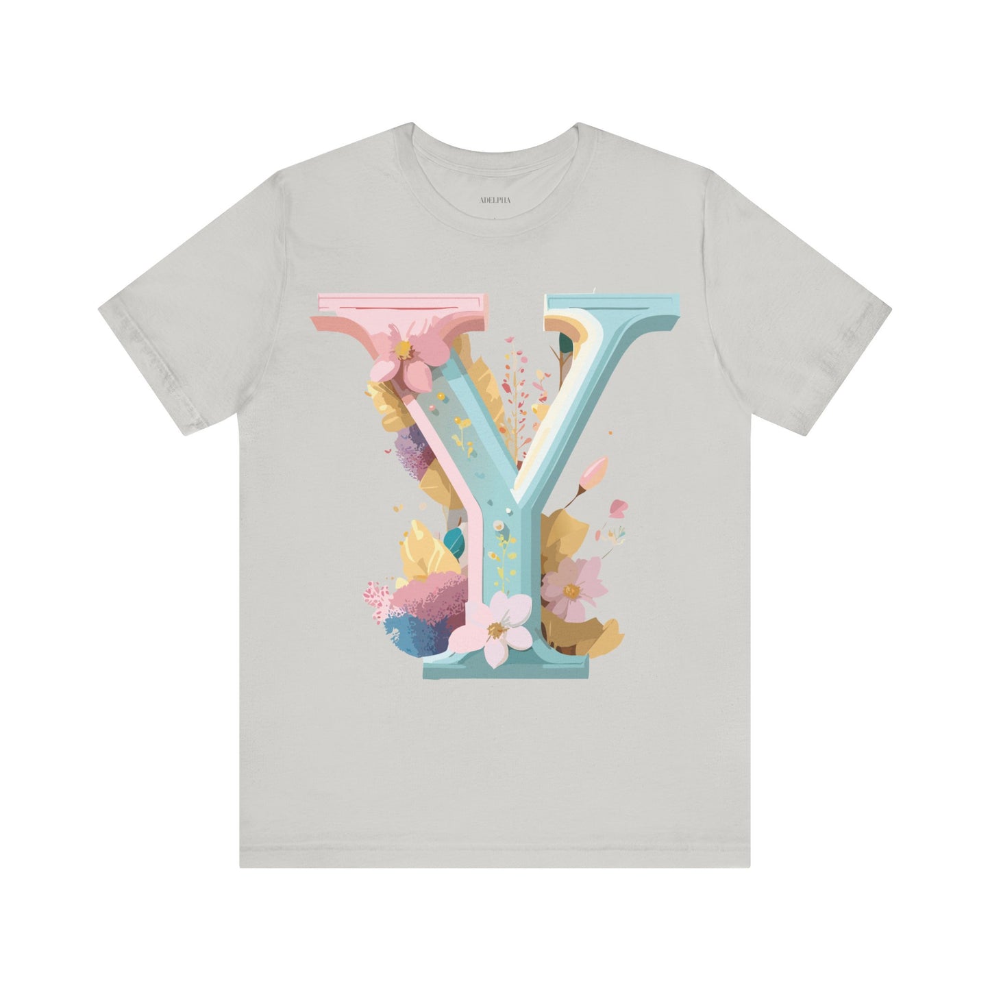 Natural Cotton Tee Shirt - Letters Collection - Y Printify