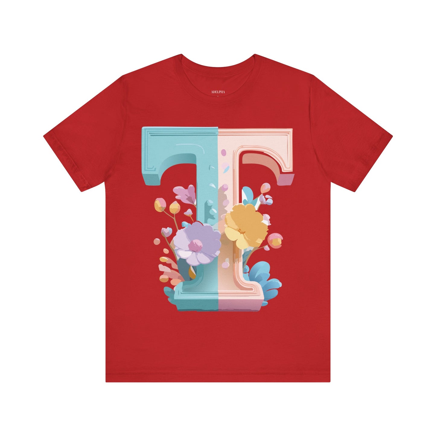 Natural Cotton Tee Shirt - Letters Collection - T Printify