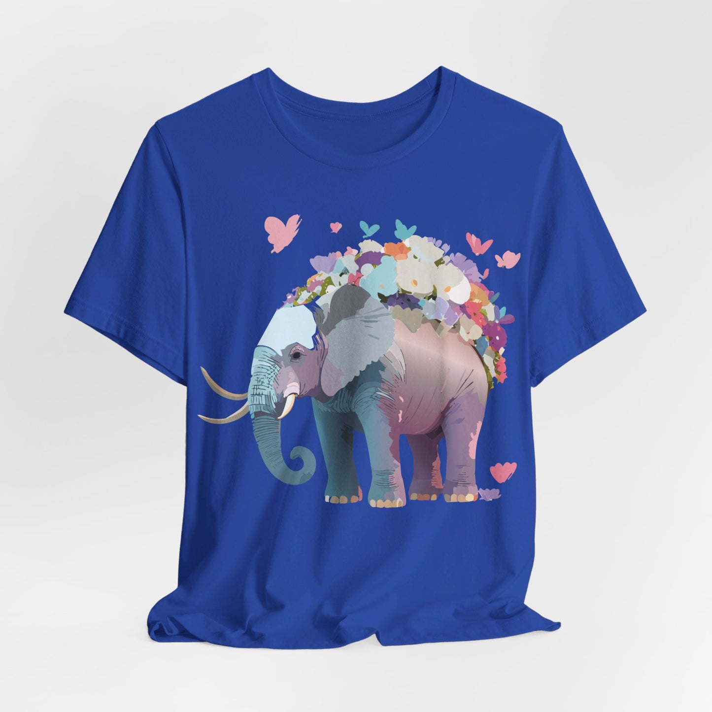 Natural Cotton Tee Shirt with Elephant Printify