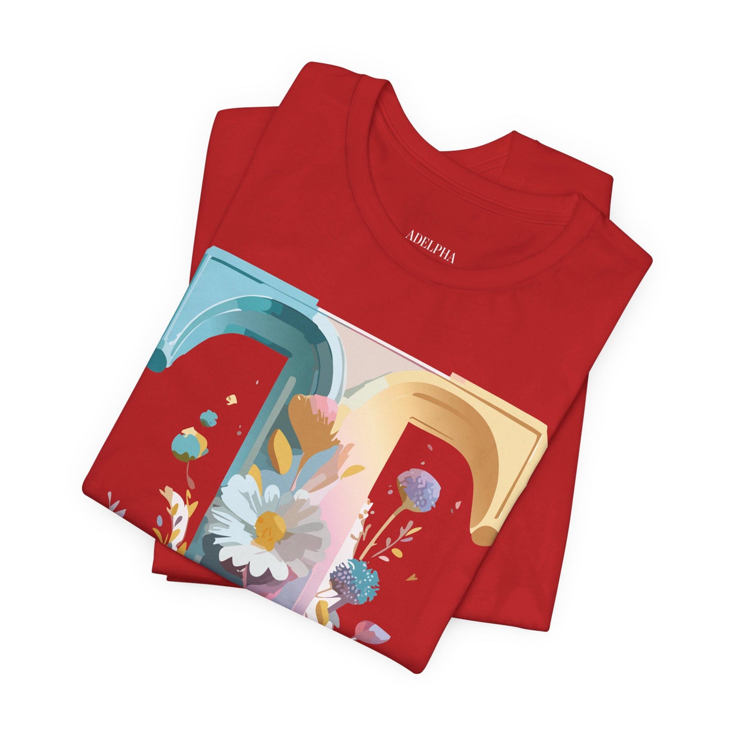 Natural Cotton Tee Shirt - Letters Collection - T Printify