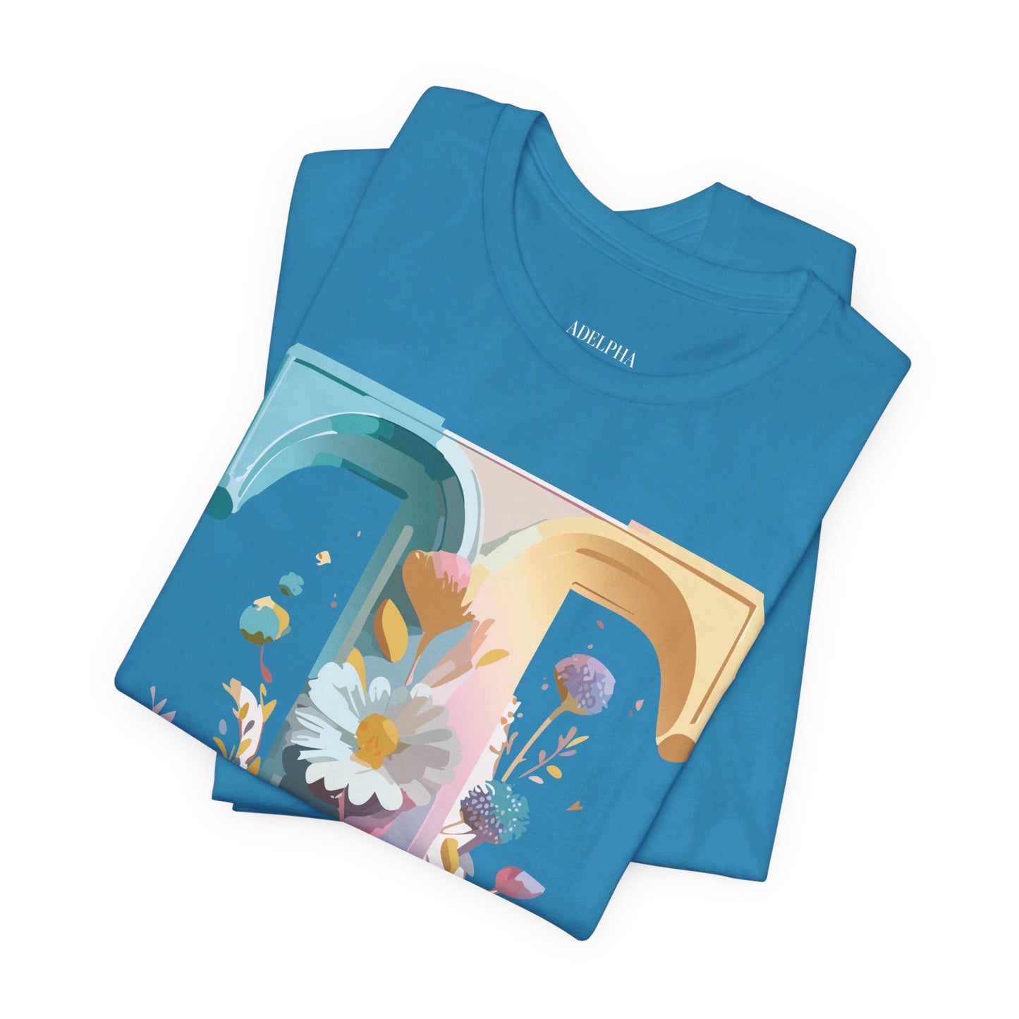Natural Cotton Tee Shirt - Letters Collection - T Printify