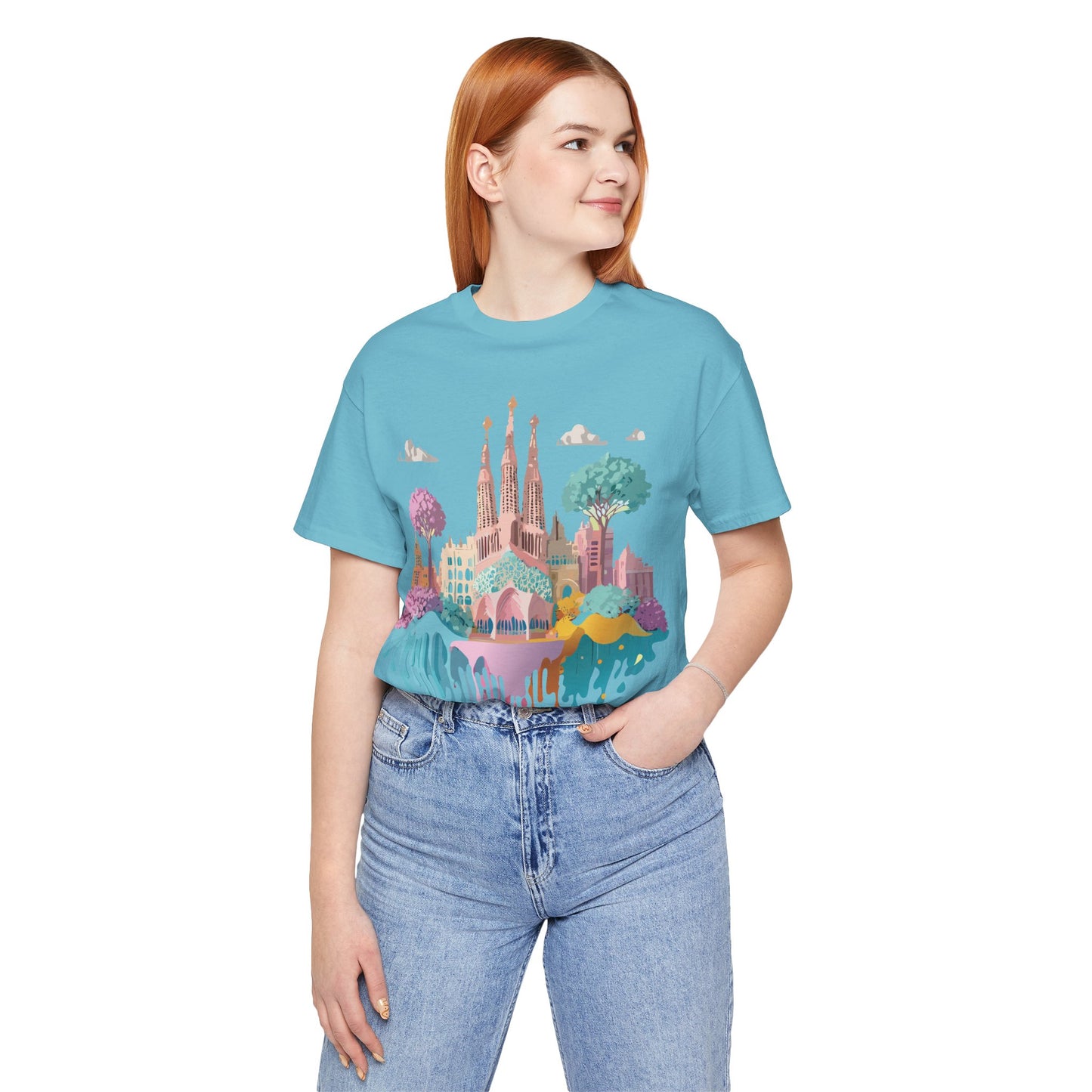 Tourist Shirt, Shirt with Barcelona - ADELPHA