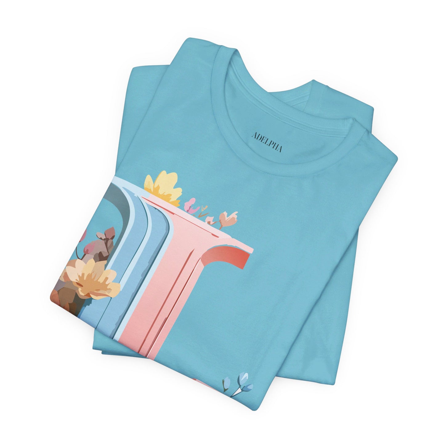Natural Cotton Tee Shirt - Letters Collection - L Printify