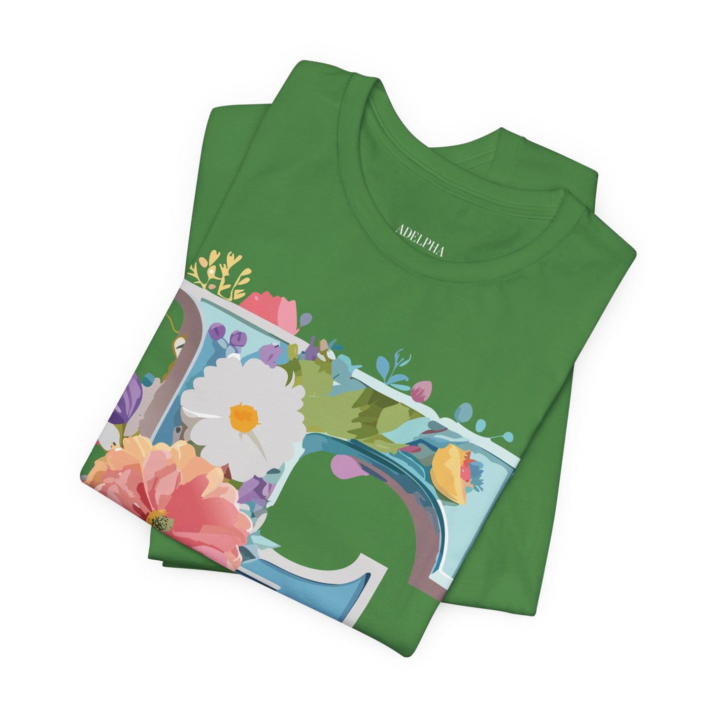Natural Cotton Tee Shirt - Letters Collection - F Printify