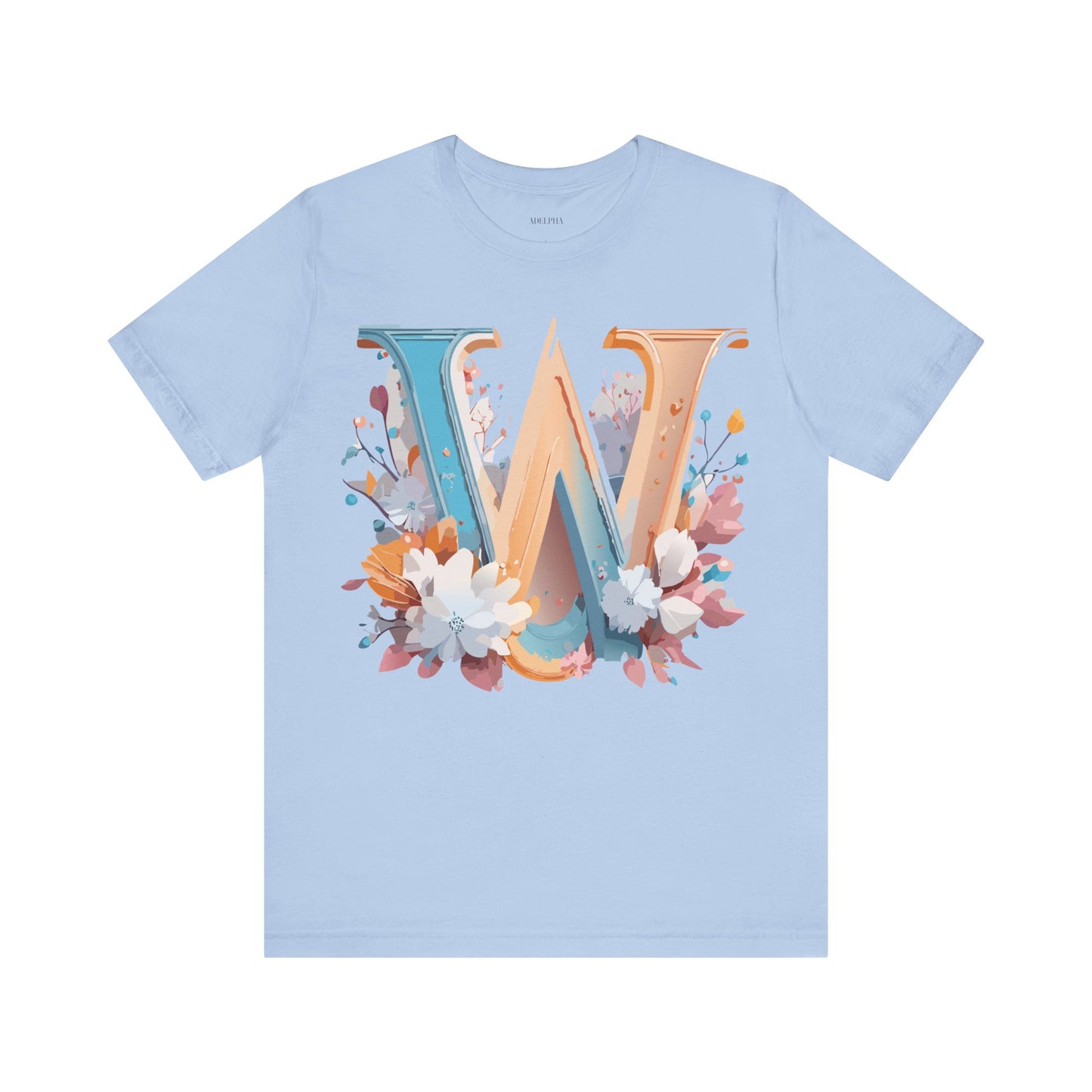 Natural Cotton Tee Shirt - Letters Collection - W Printify
