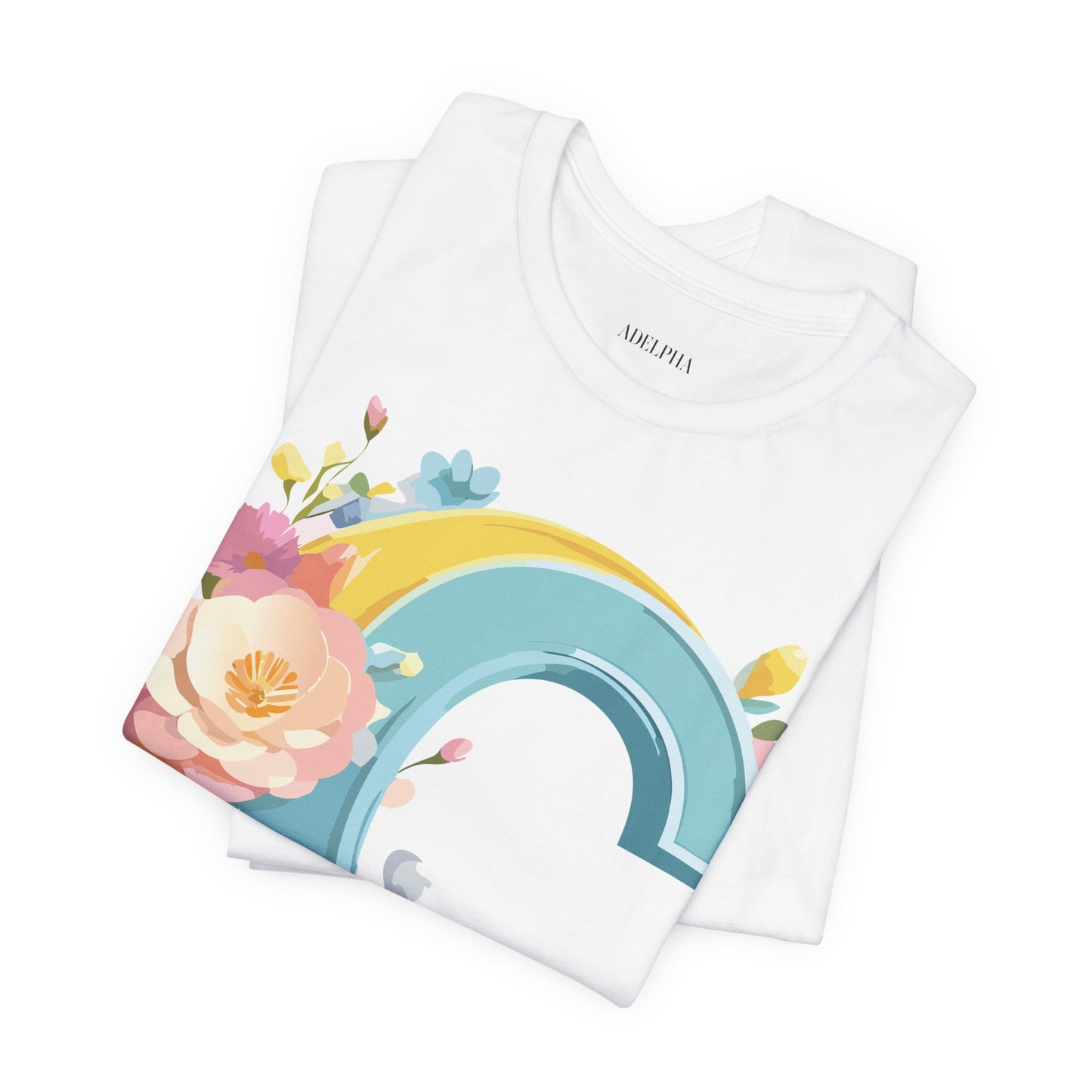 Natural Cotton Tee Shirt - Letters Collection - C Printify