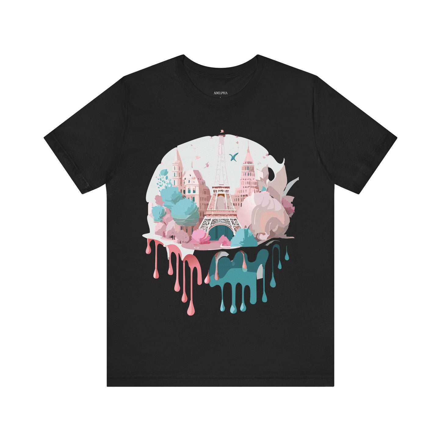 Natural Cotton Tee Shirt - Beautiful Places Collection - Paris Printify