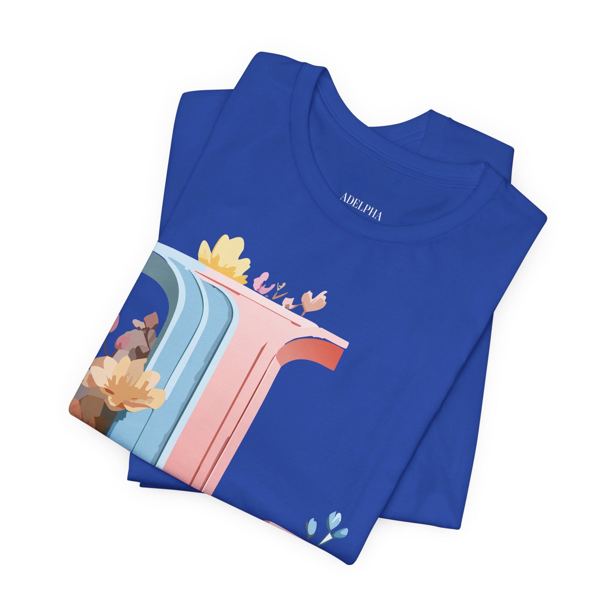 Natural Cotton Tee Shirt - Letters Collection - L Printify