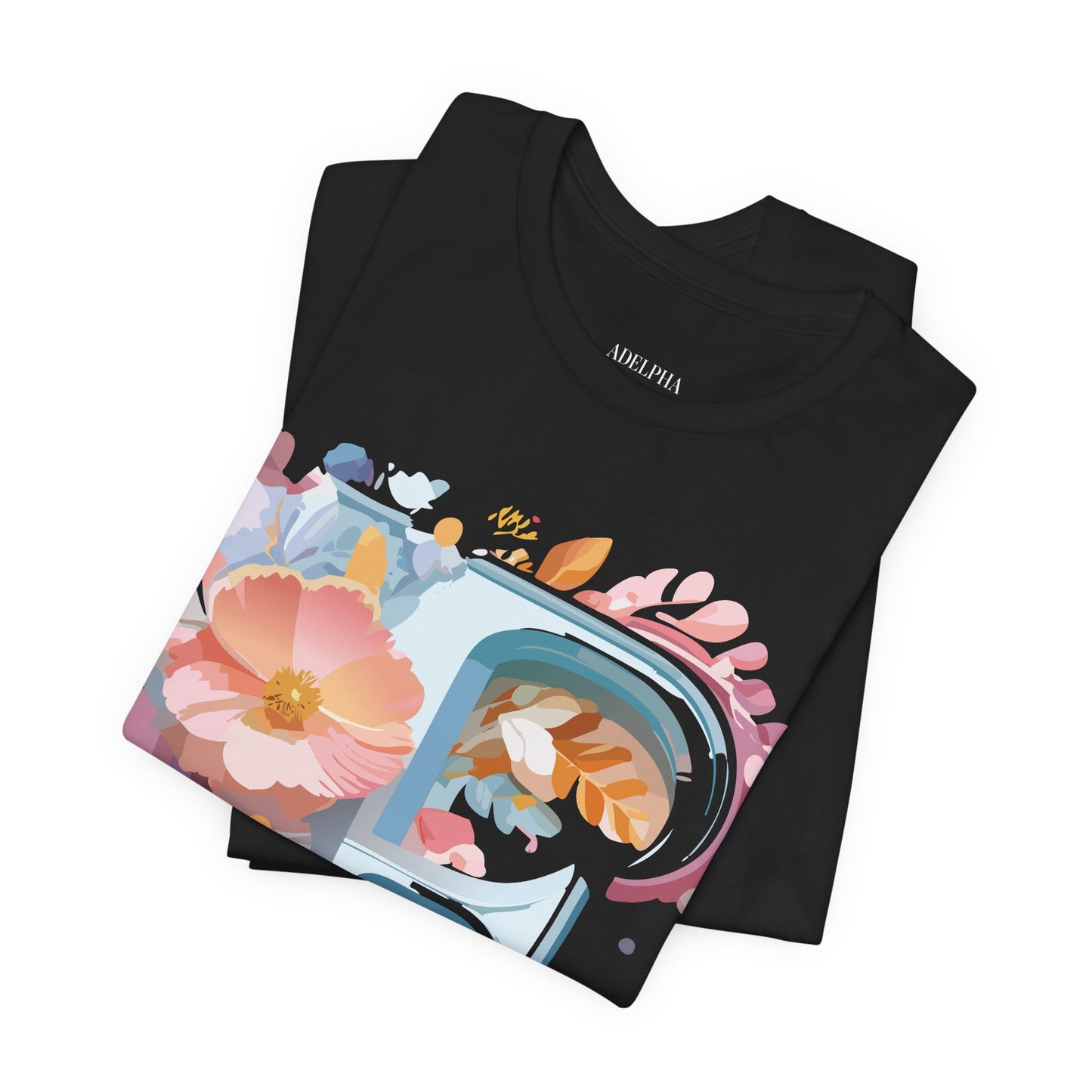 Natural Cotton Tee Shirt - Letters Collection - F Printify