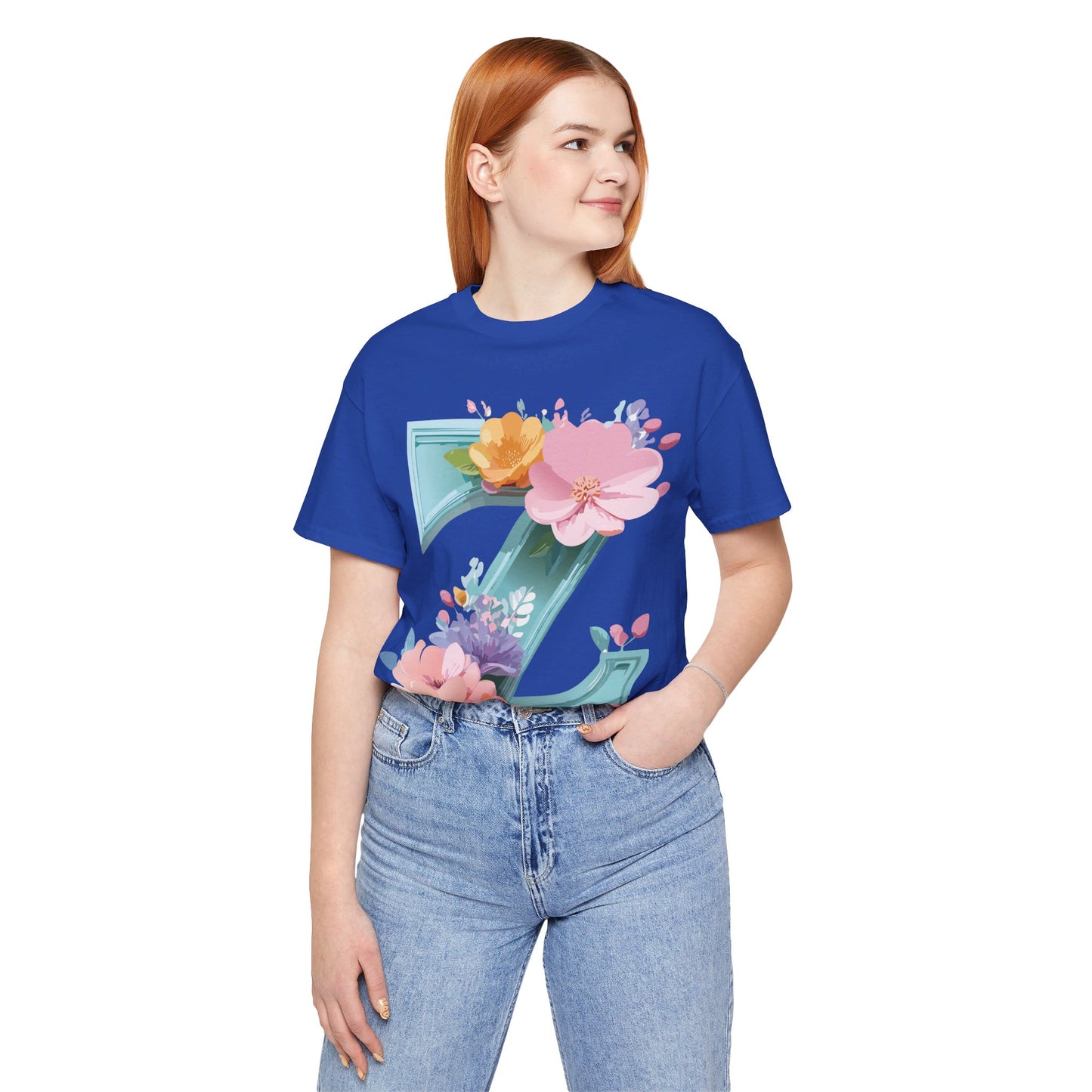 Natural Cotton Tee Shirt - Letters Collection - Z Printify