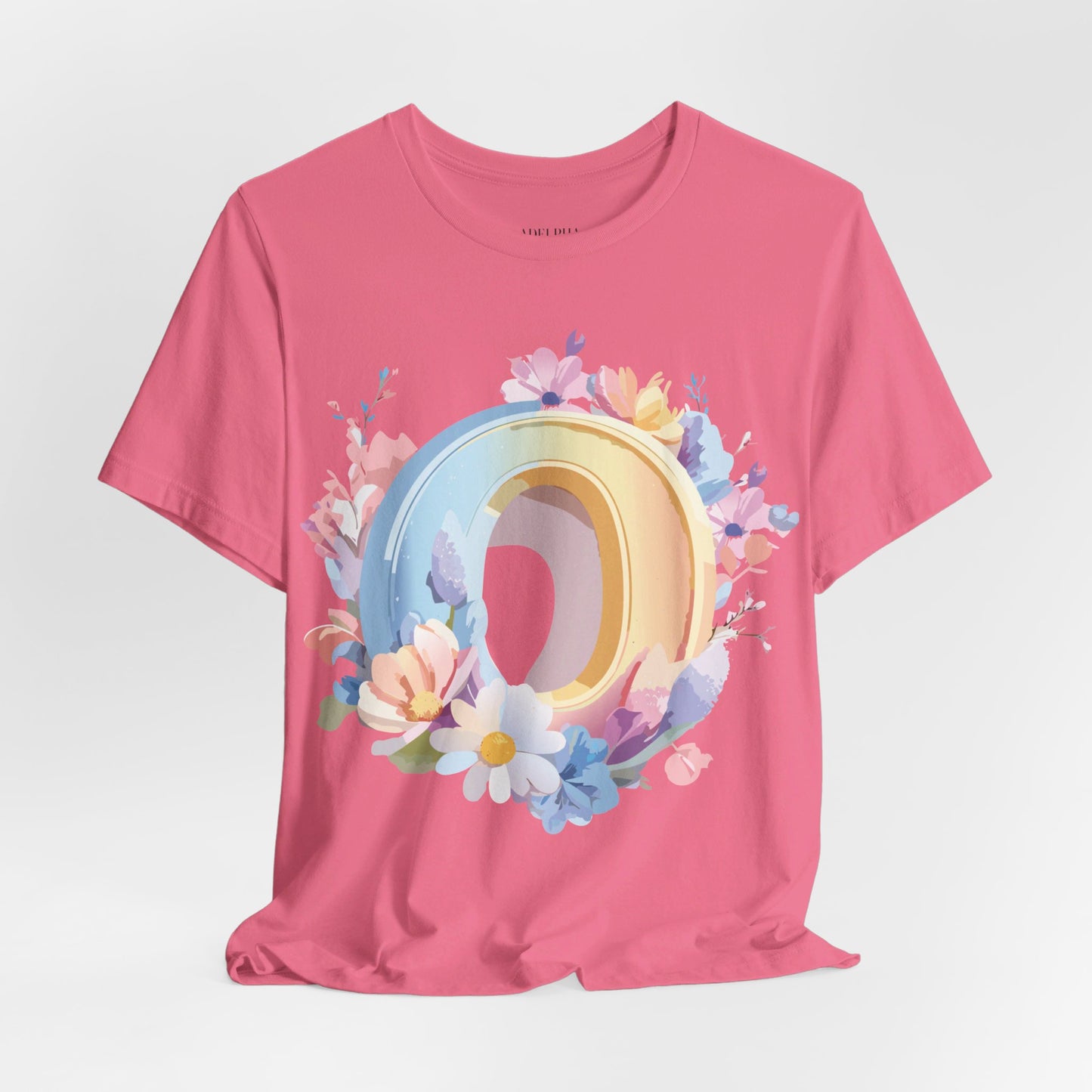 Natural Cotton Tee Shirt - Letters Collection - O Printify