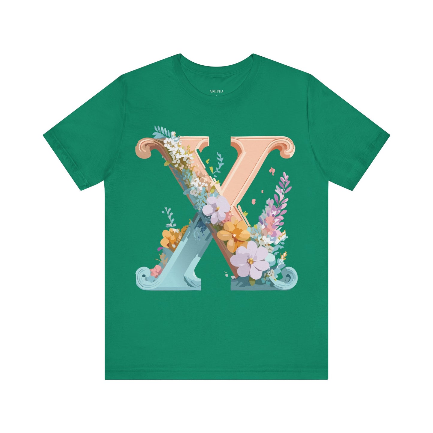 Natural Cotton Tee Shirt - Letters Collection - X Printify