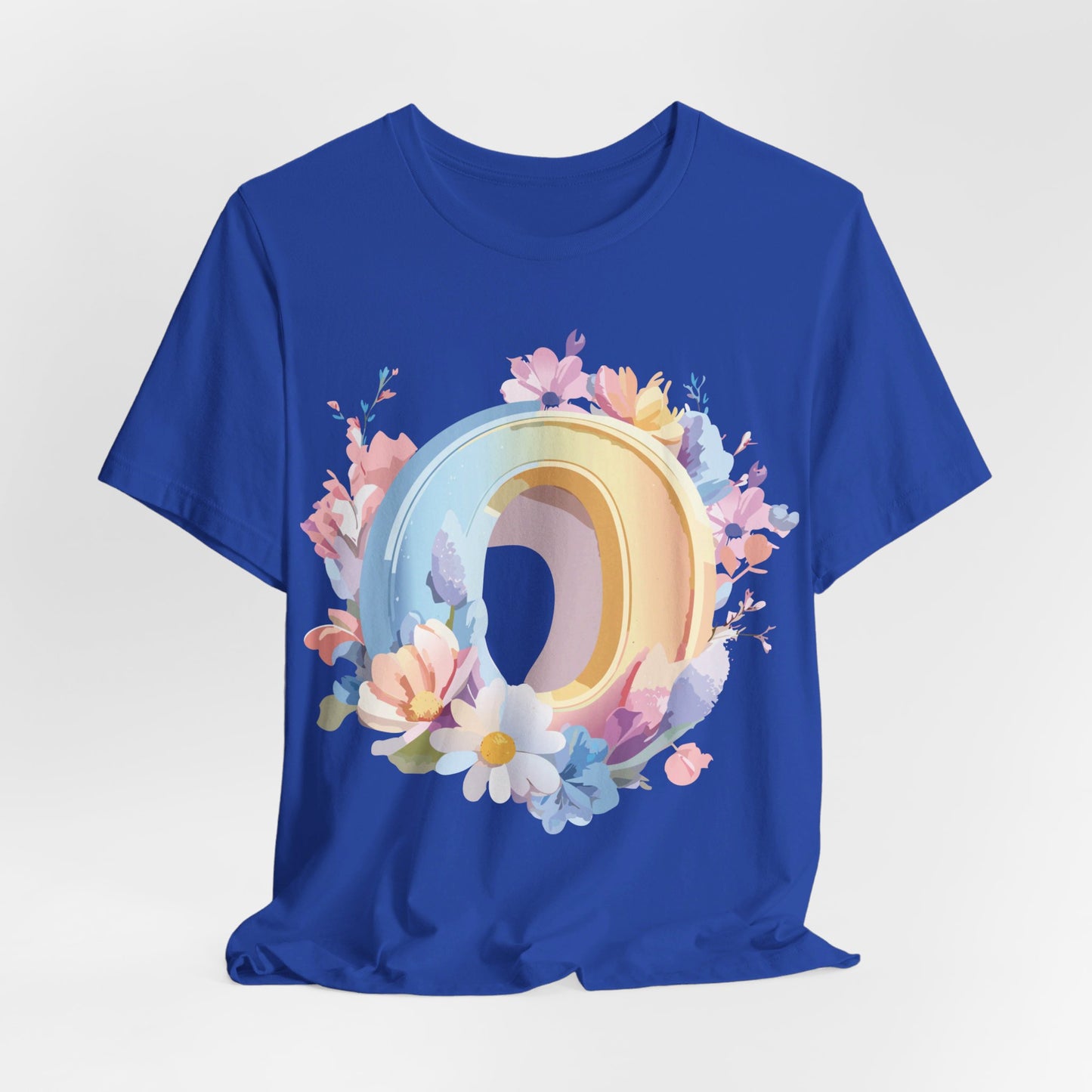 Natural Cotton Tee Shirt - Letters Collection - O Printify