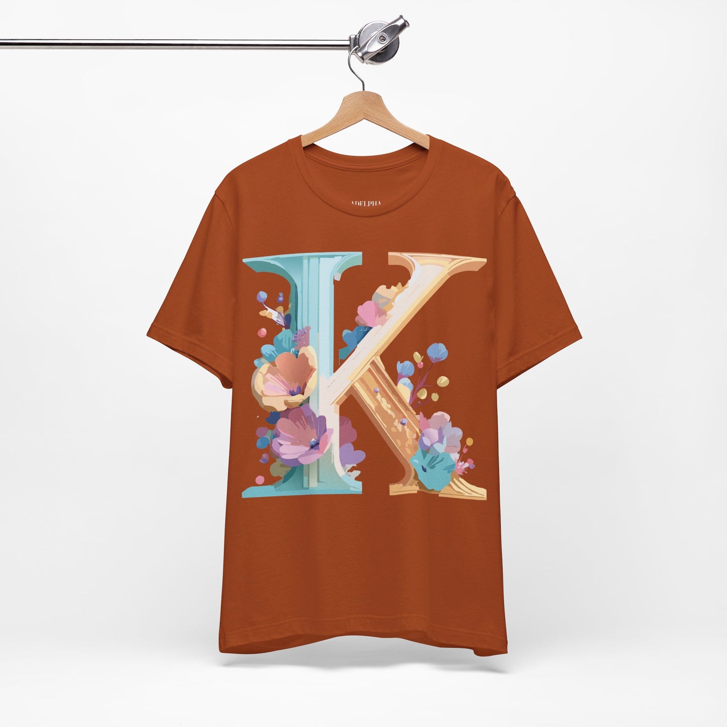 Natural Cotton Tee Shirt - Letters Collection - K Printify