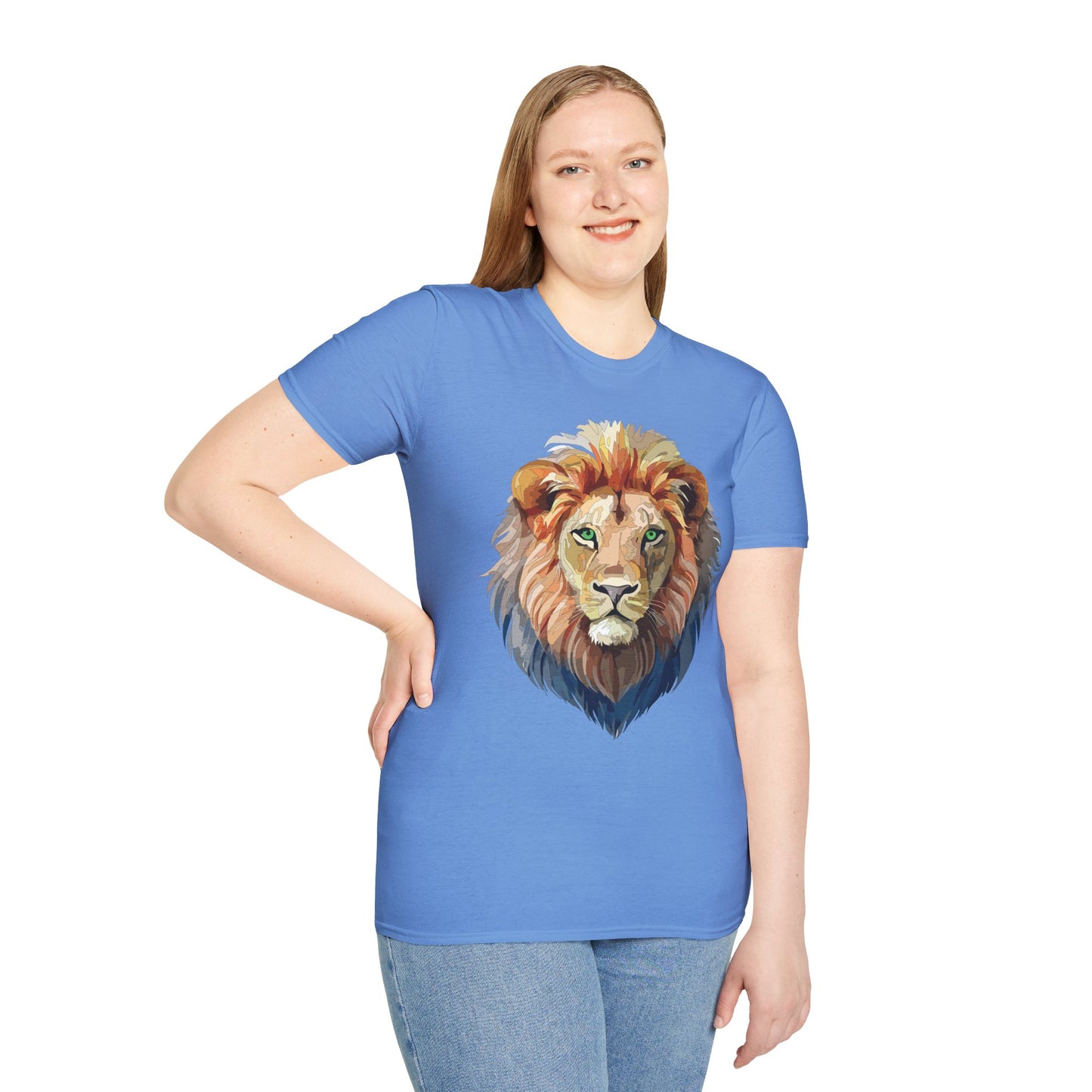 Lion Shirt, Shirt with Lion, Floral Lion Tee, Shirt with Animals