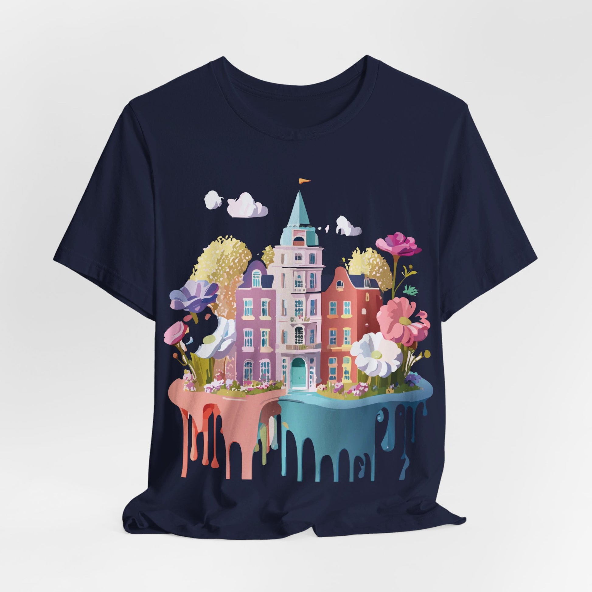 Natural Cotton Tee Shirt - Beautiful Places Collection - Amsterdam Printify