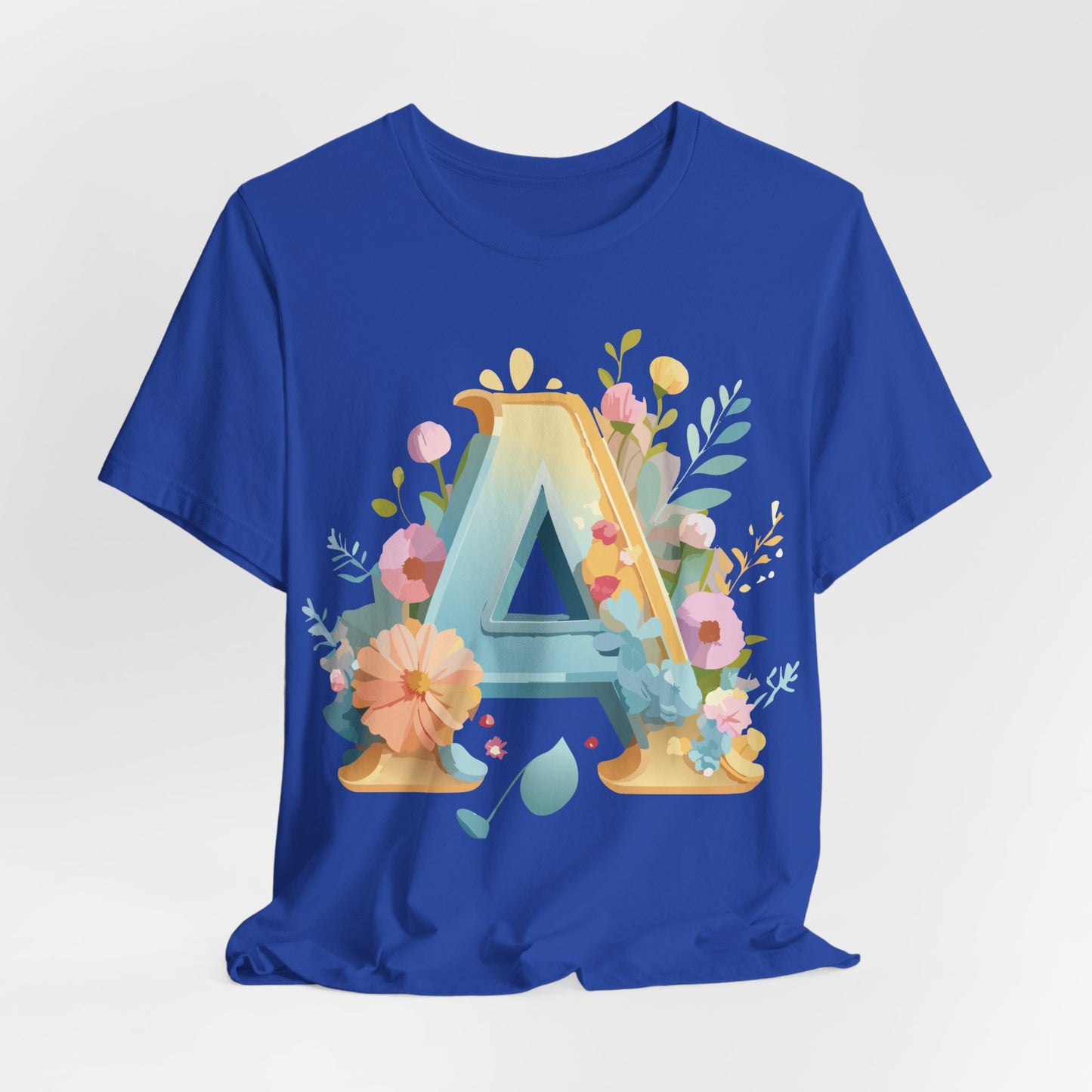 Natural Cotton Tee Shirt - Letters Collection - A Printify