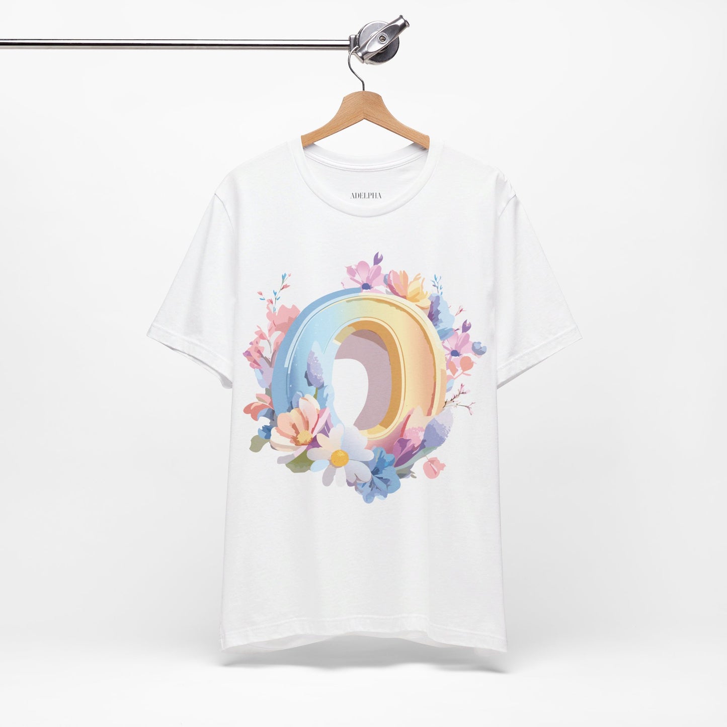 Natural Cotton Tee Shirt - Letters Collection - O Printify