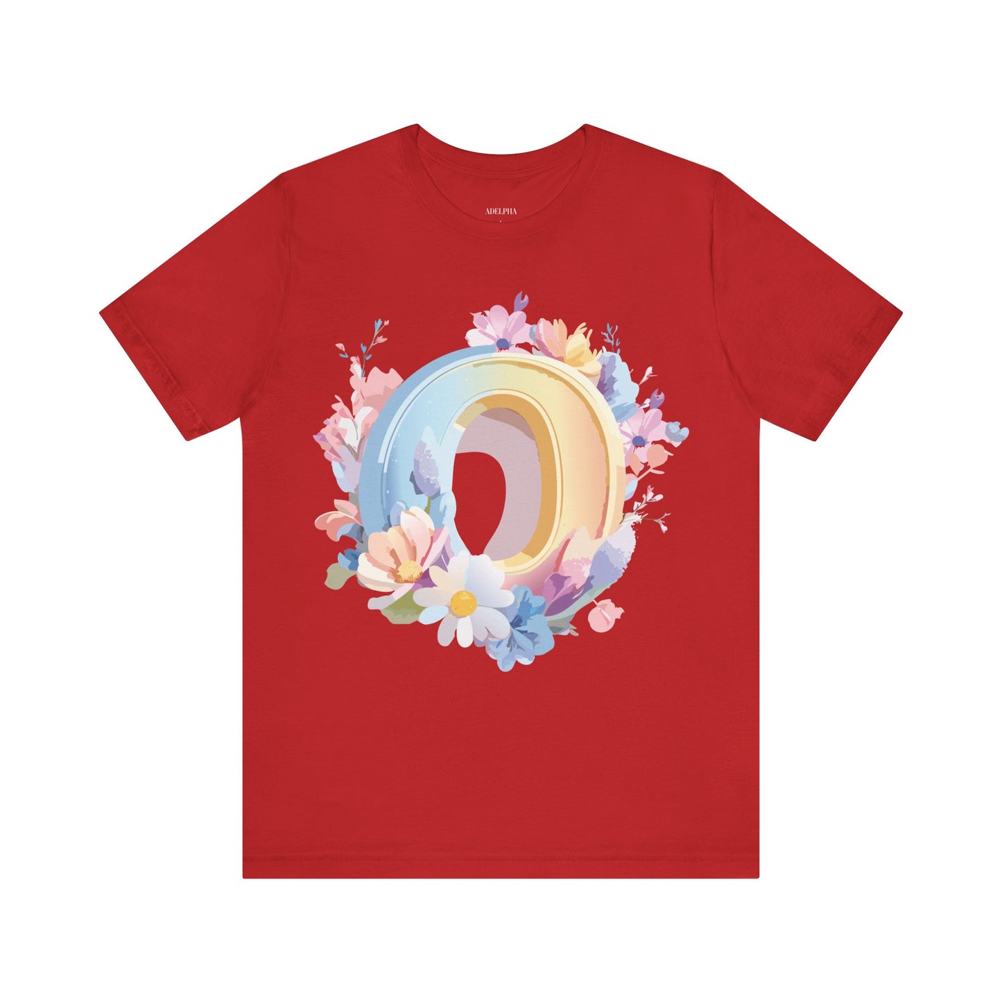 Natural Cotton Tee Shirt - Letters Collection - O Printify