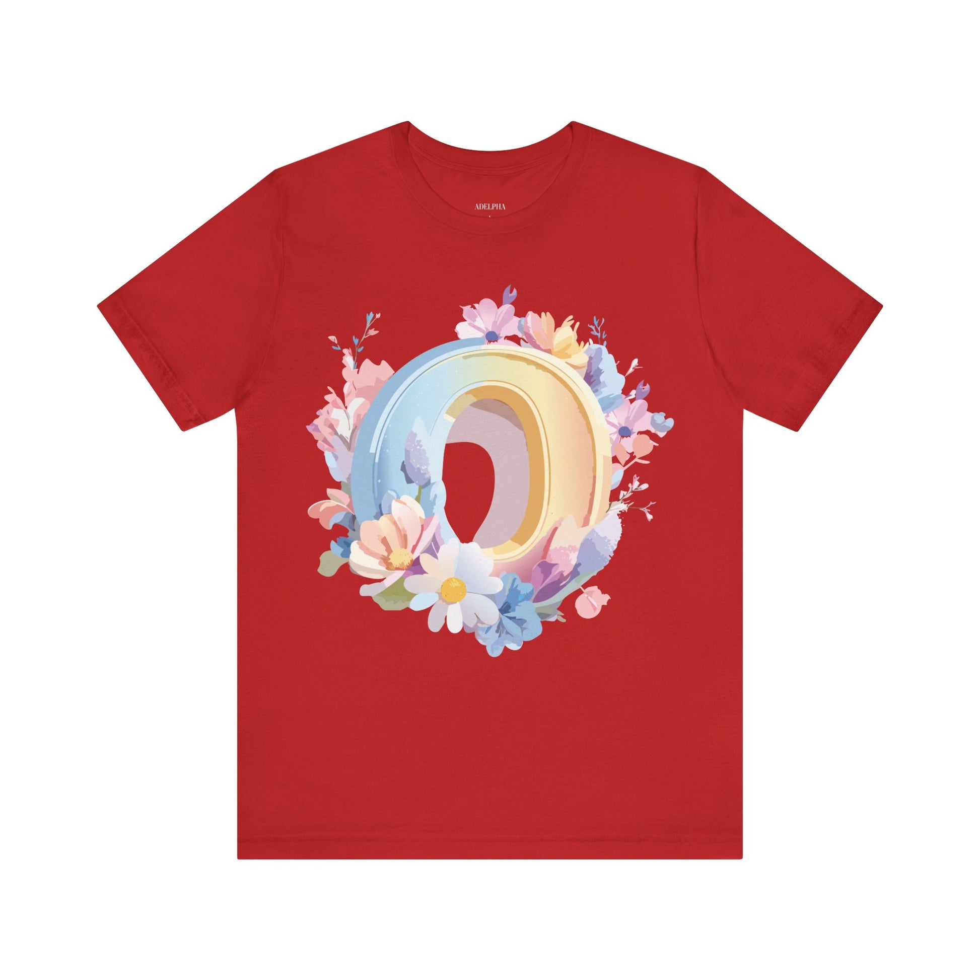 Natural Cotton Tee Shirt - Letters Collection - O Printify