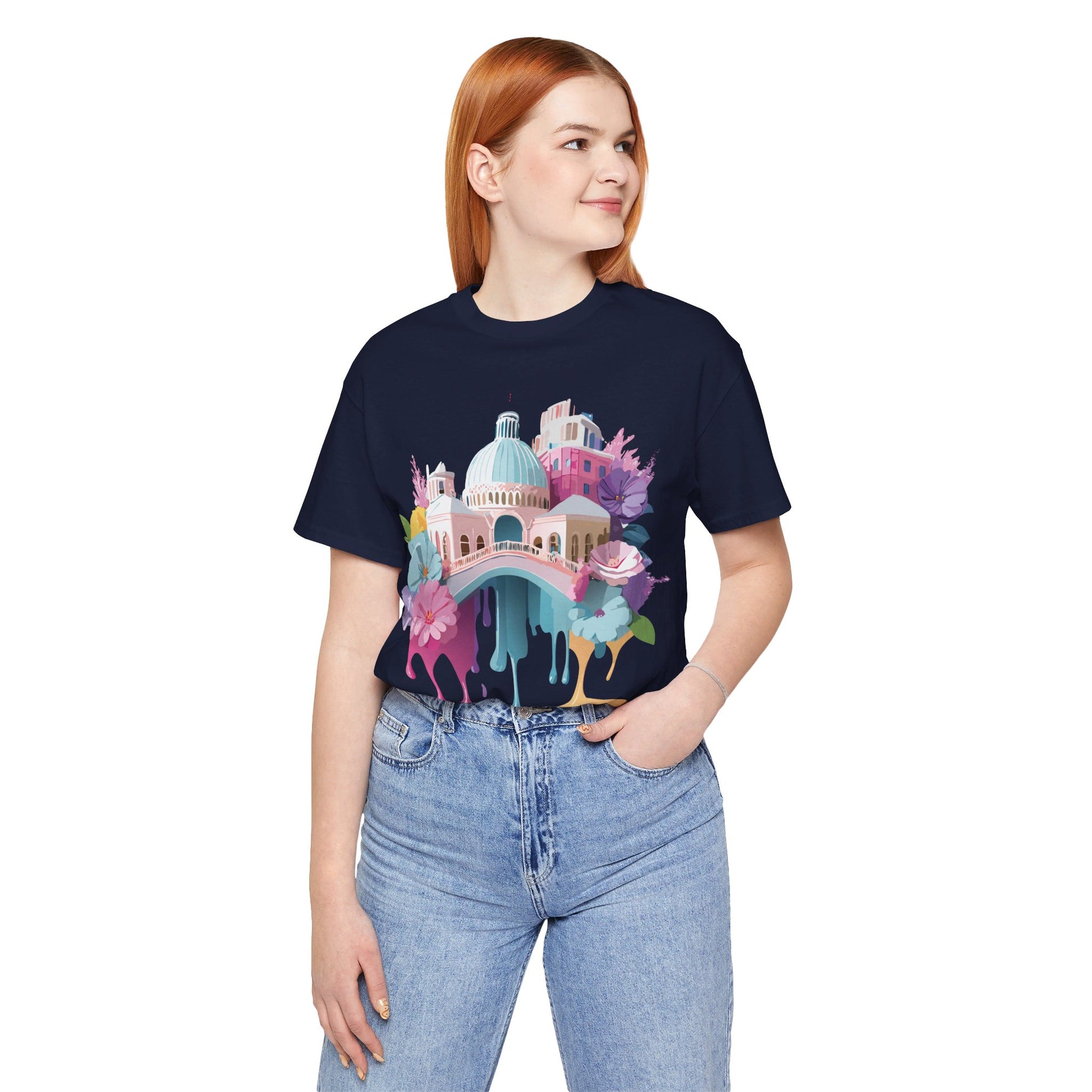 Natural Cotton Tee Shirt - Beautiful Places Collection - Venice Printify
