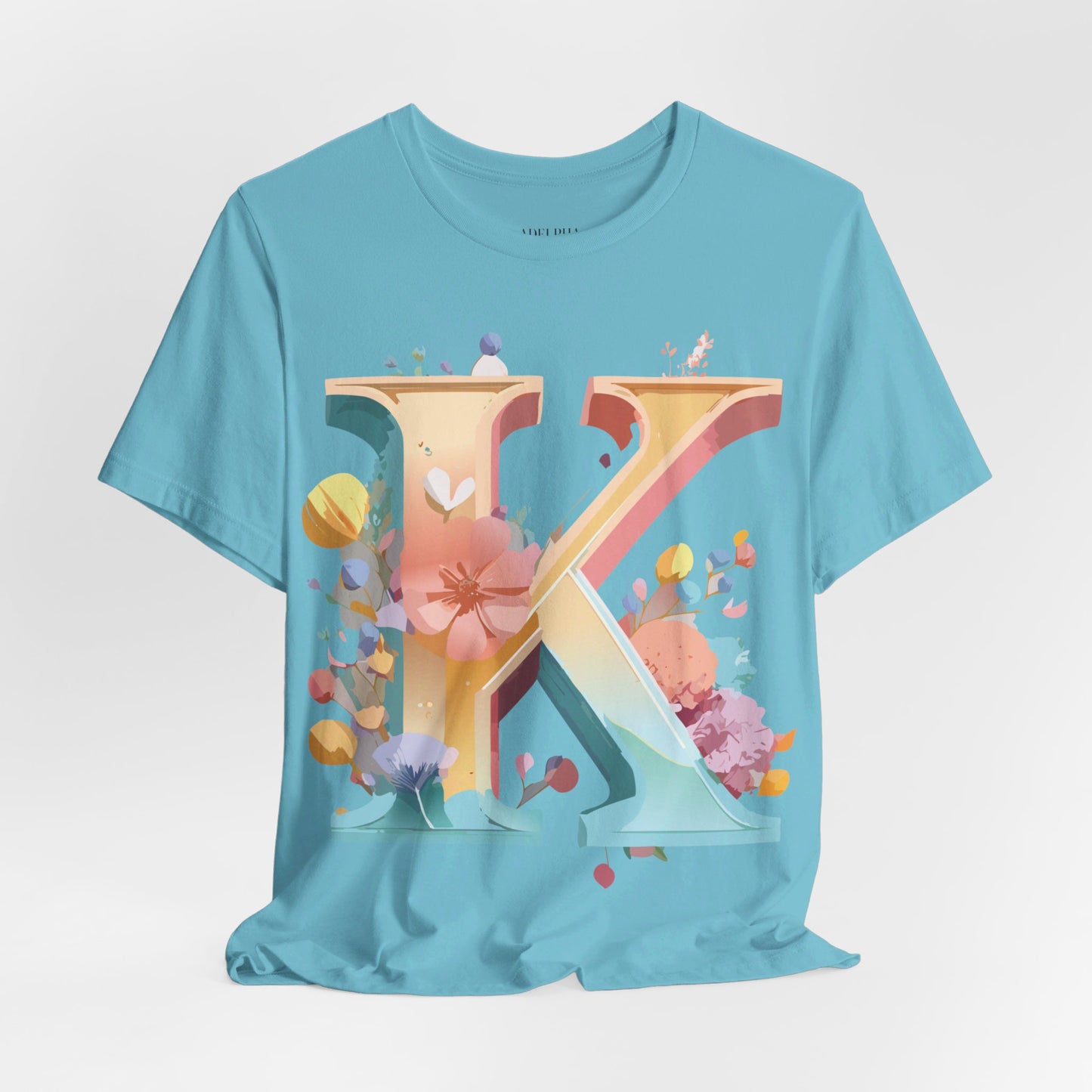 Natural Cotton Tee Shirt - Letters Collection - K Printify