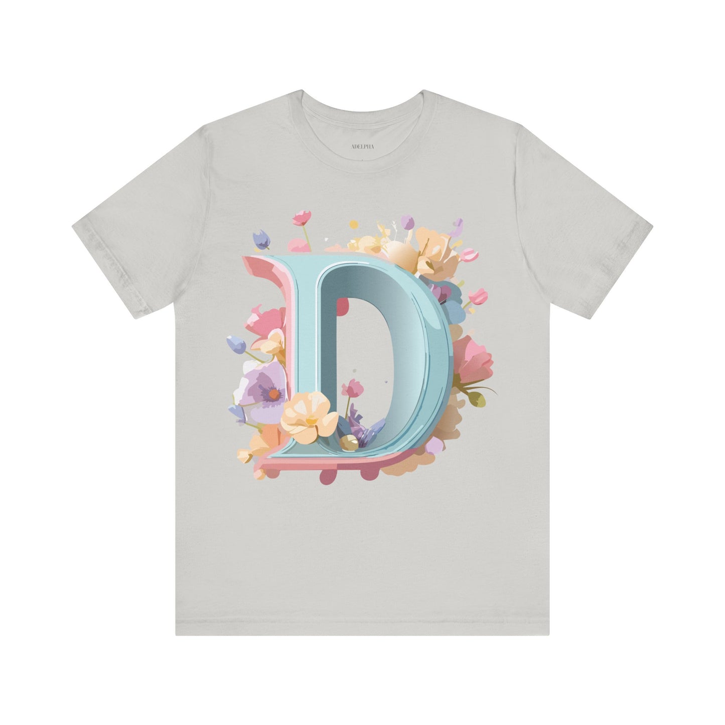 Natural Cotton Tee Shirt - Letters Collection - D Printify