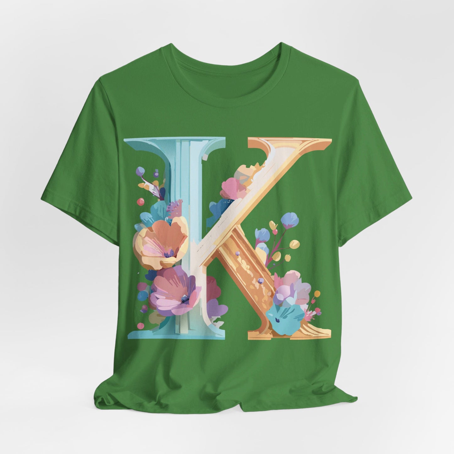 Natural Cotton Tee Shirt - Letters Collection - K Printify