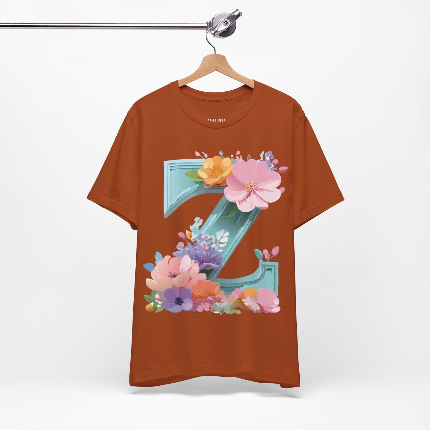 Natural Cotton Tee Shirt - Letters Collection - Z Printify