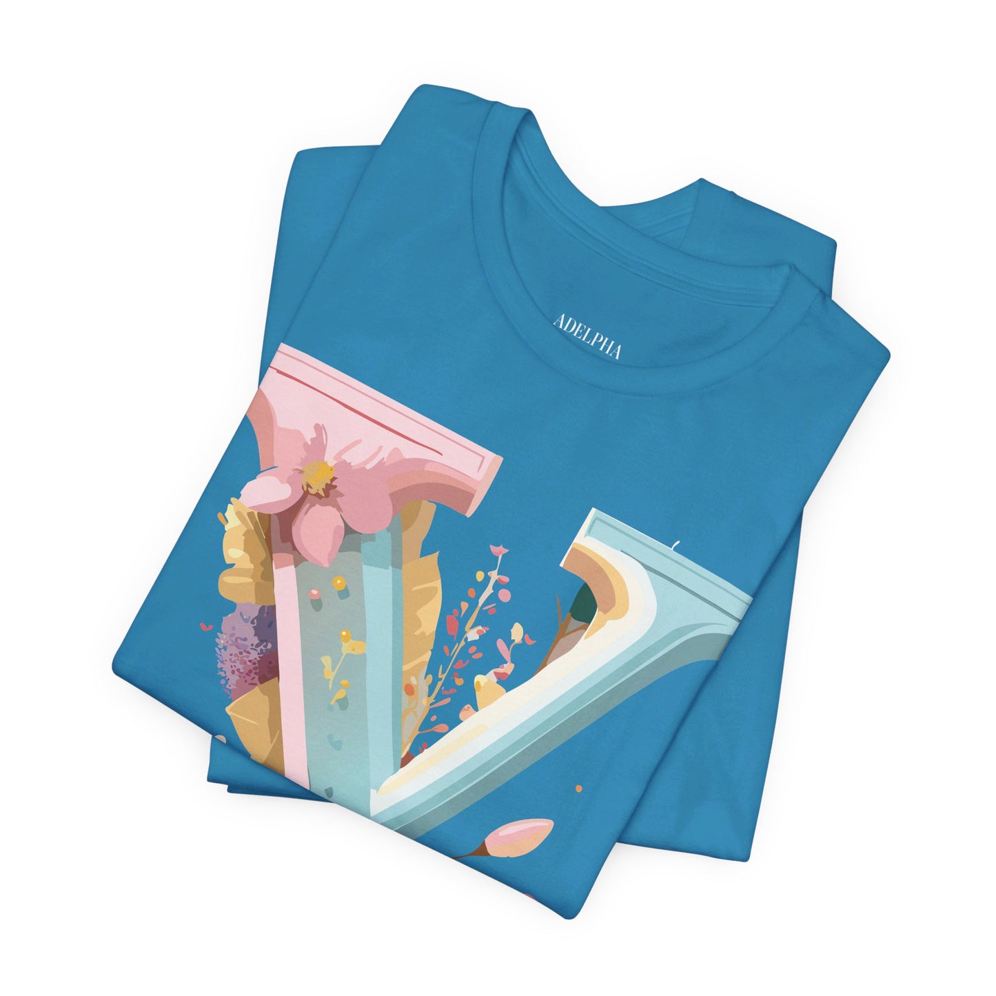 Natural Cotton Tee Shirt - Letters Collection - Y Printify