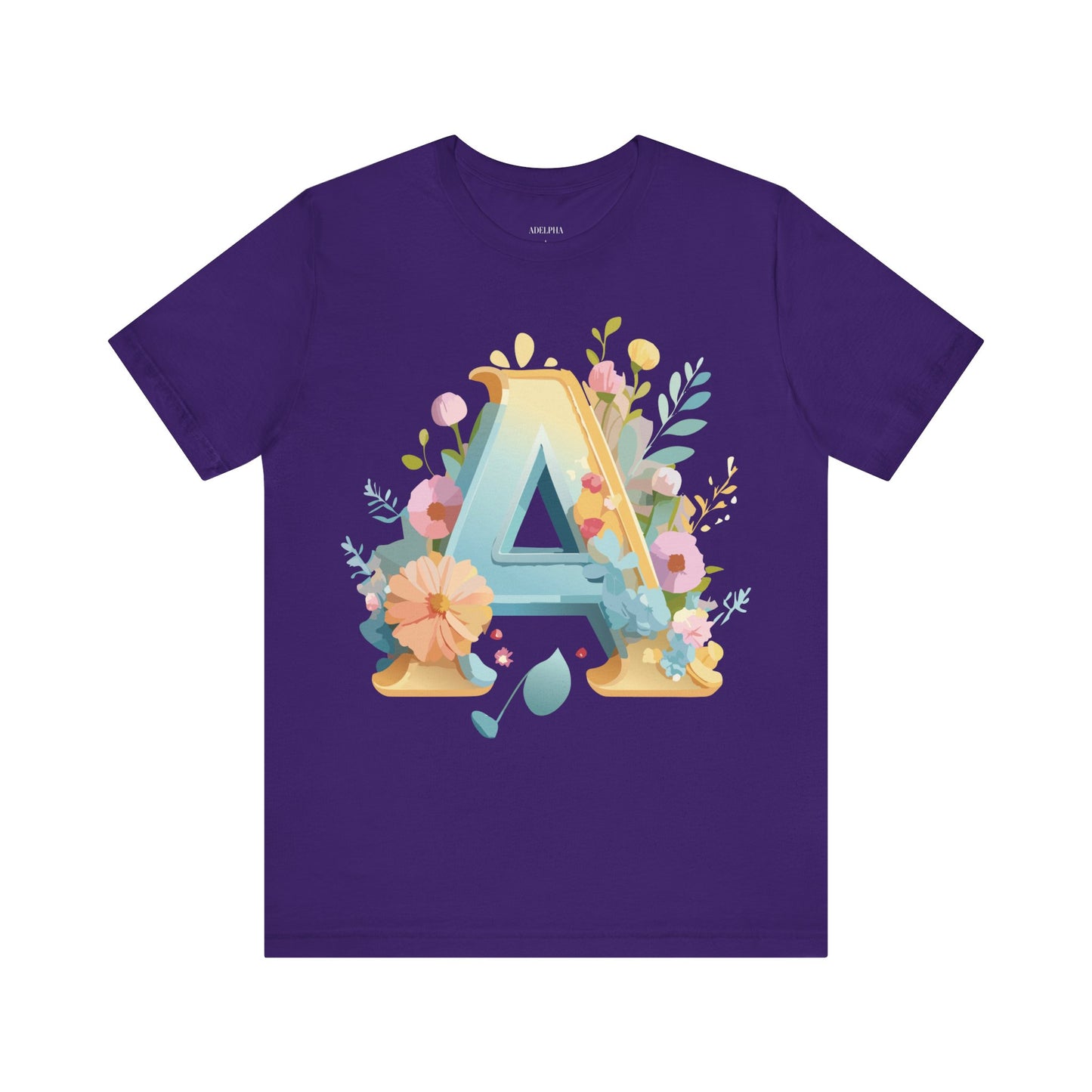 Natural Cotton Tee Shirt - Letters Collection - A Printify