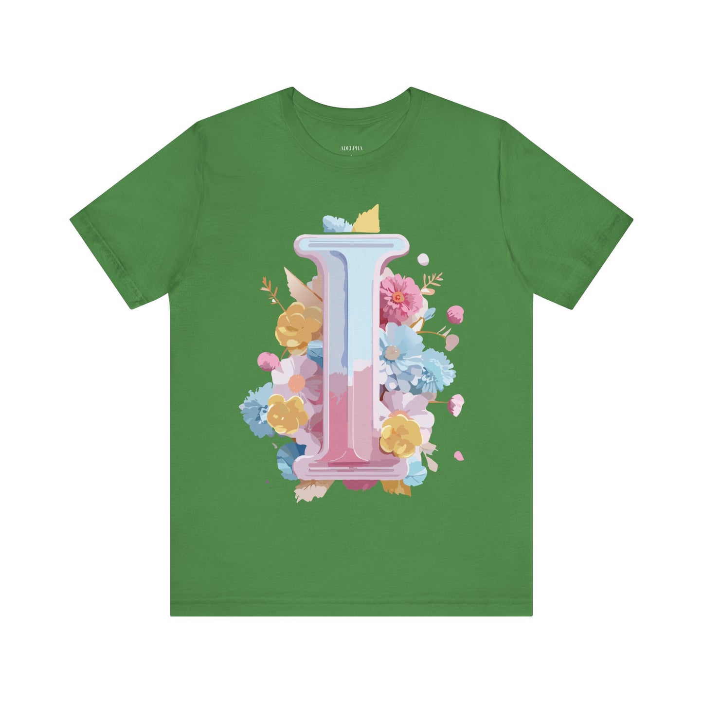 Natural Cotton Tee Shirt - Letters Collection - I Printify