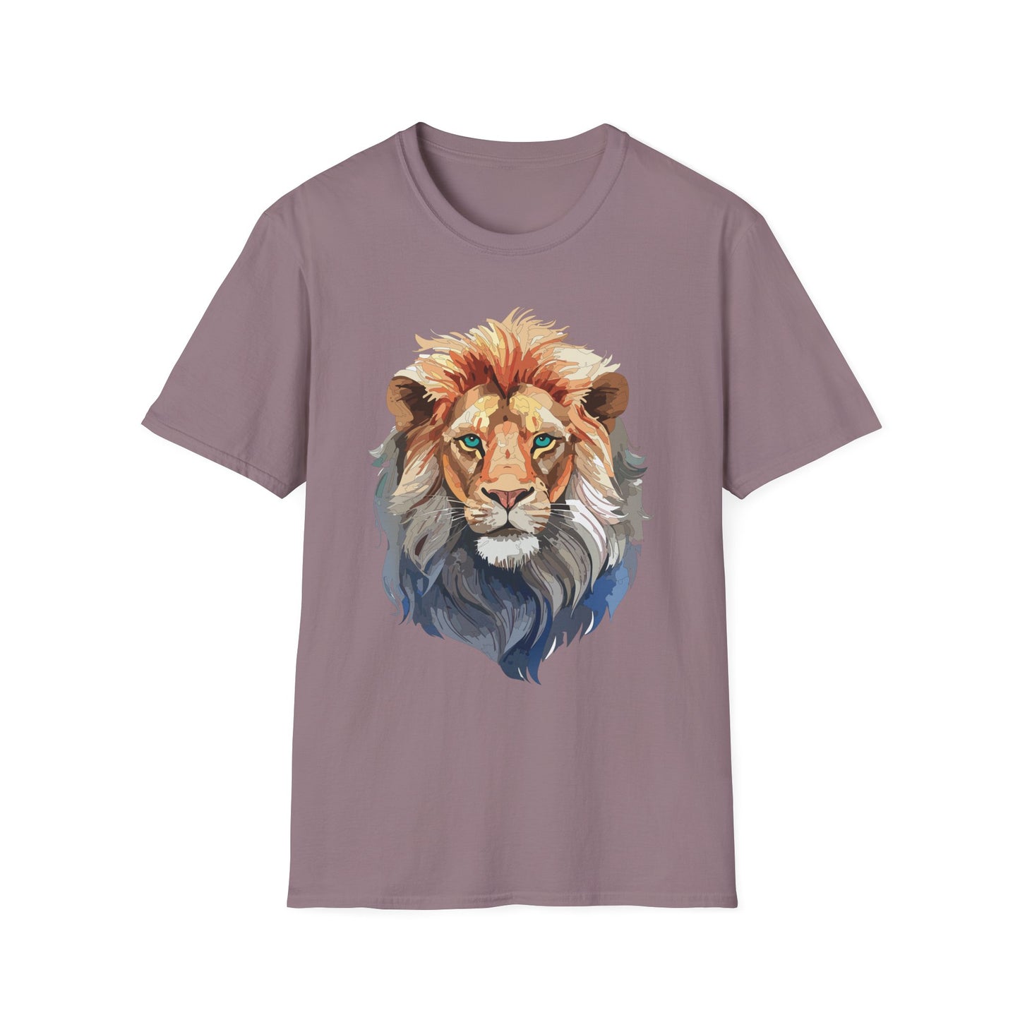 Lion Shirt, Shirt with Lion, Floral Lion Tee, Shirt with Animals