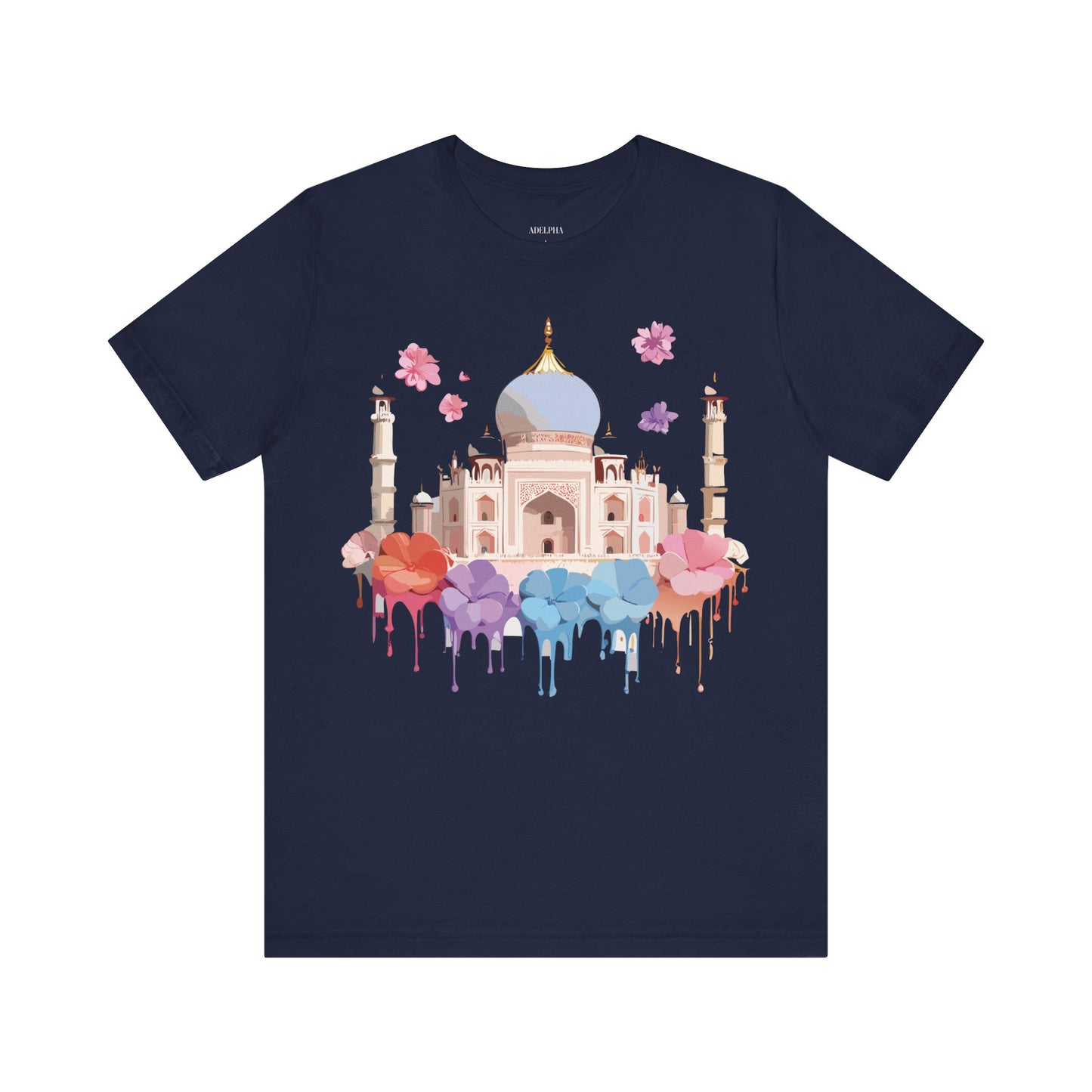Natural Cotton Tee Shirt - Taj Mahal, India Printify