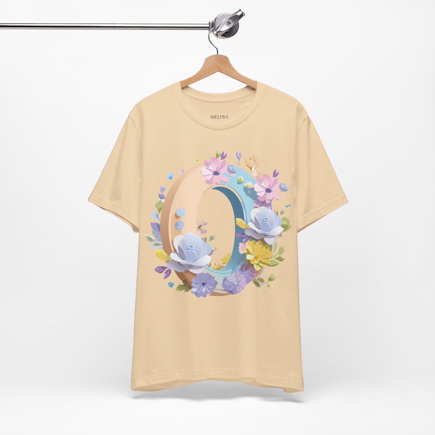 Natural Cotton Tee Shirt - Letters Collection - O Printify