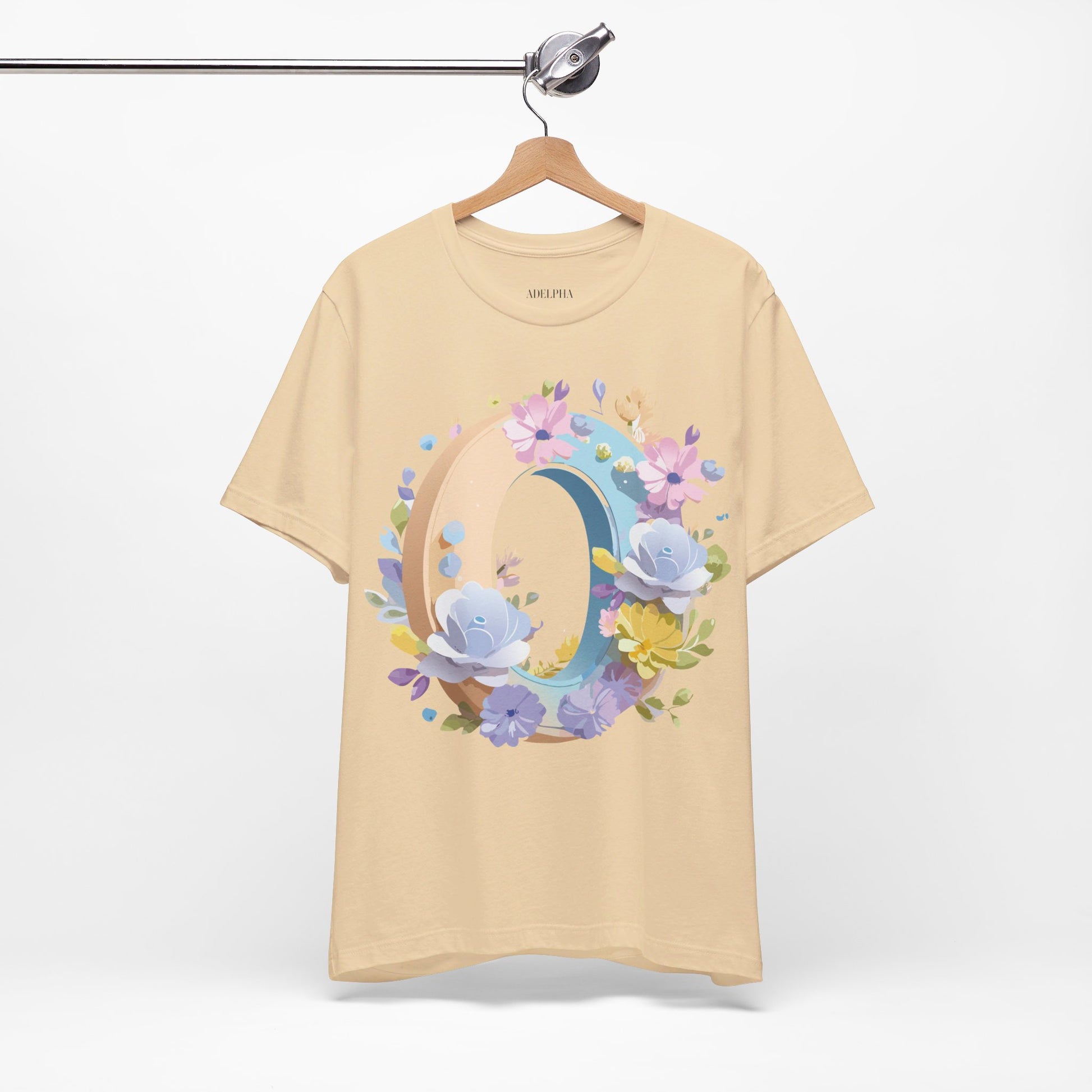 Natural Cotton Tee Shirt - Letters Collection - O Printify