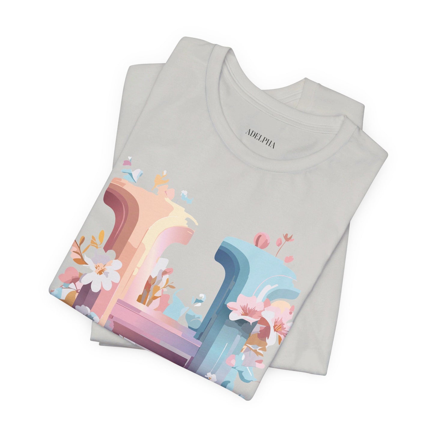 Natural Cotton Tee Shirt - Letters Collection - H Printify