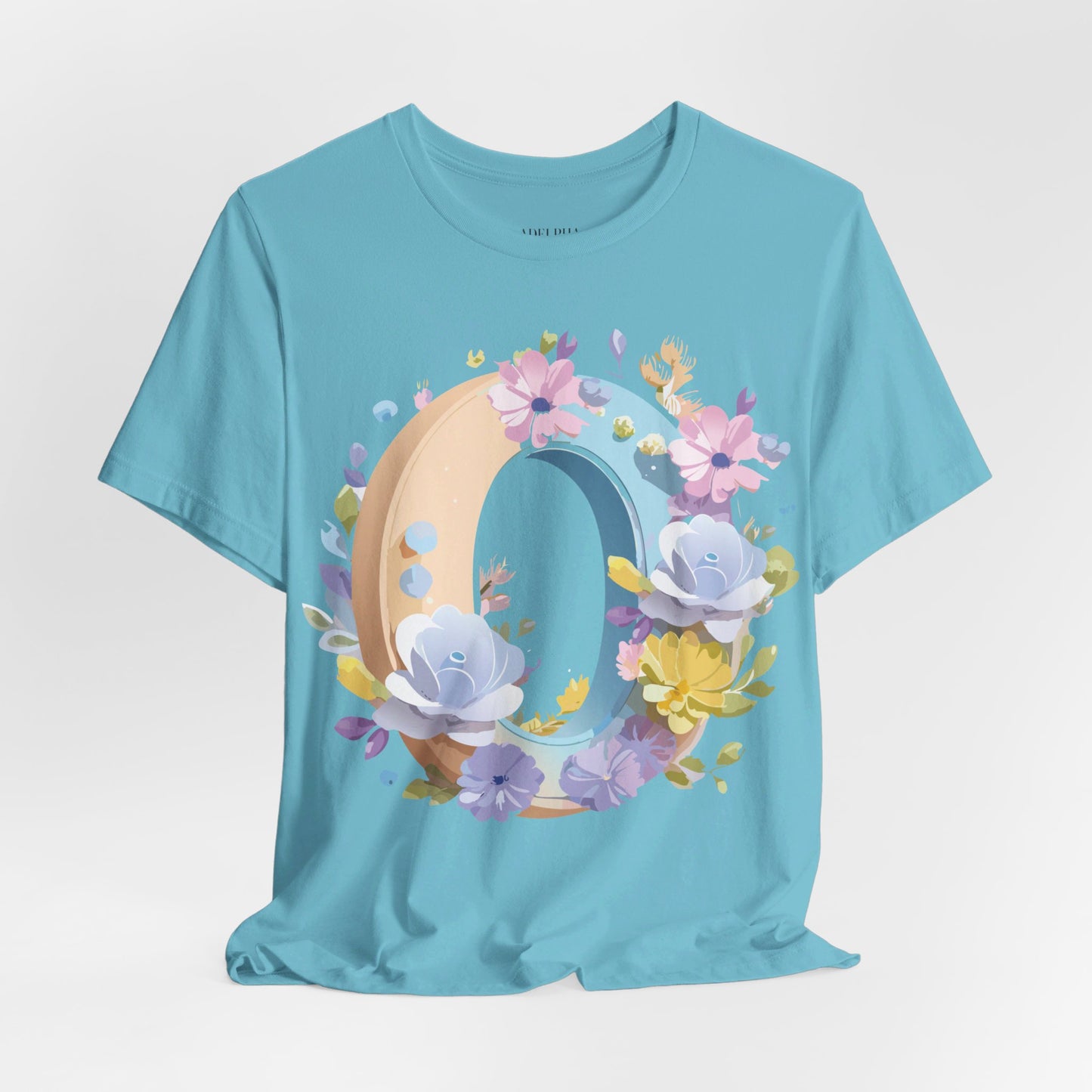 Natural Cotton Tee Shirt - Letters Collection - O Printify