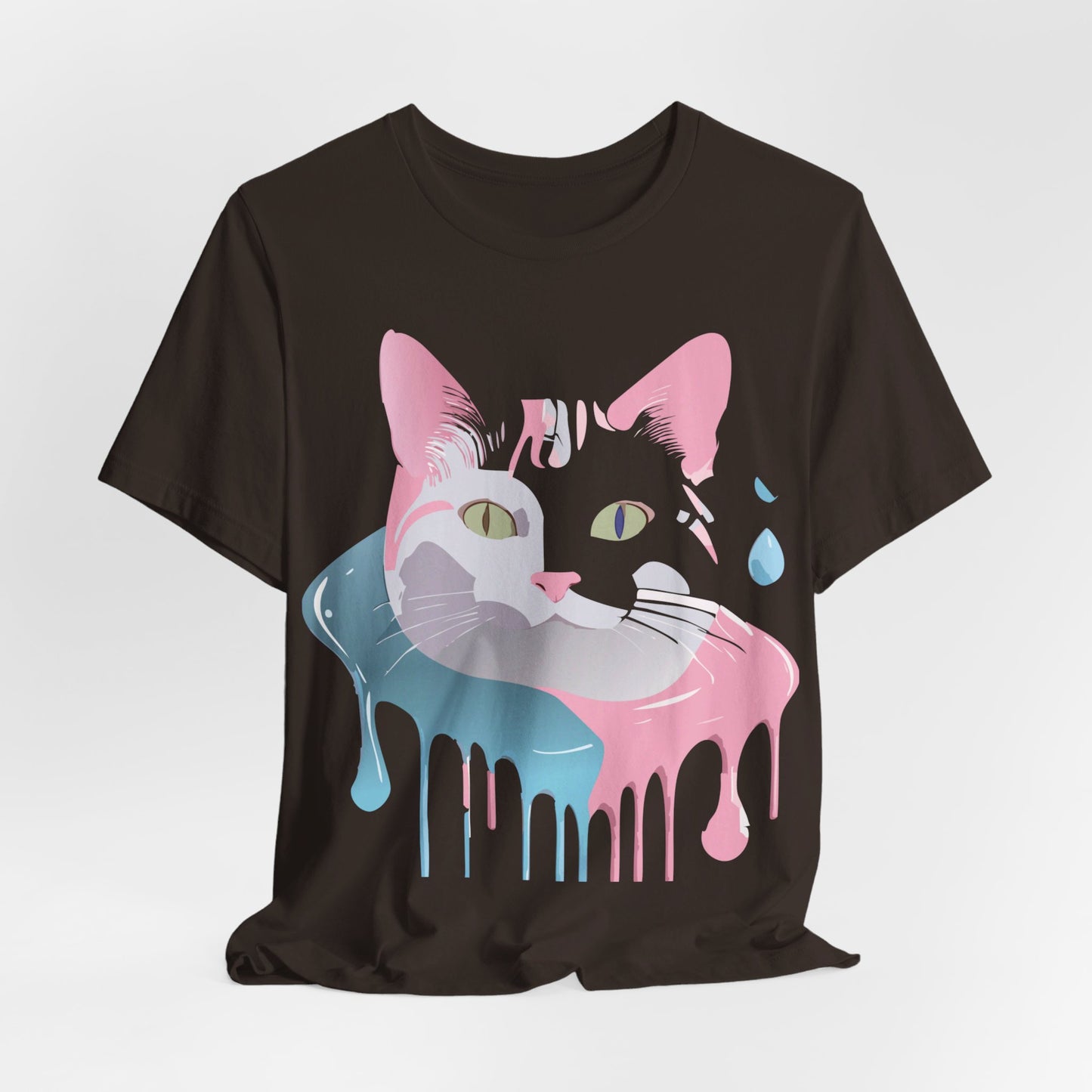 Natural Cotton Tee Shirt with Cat Printify