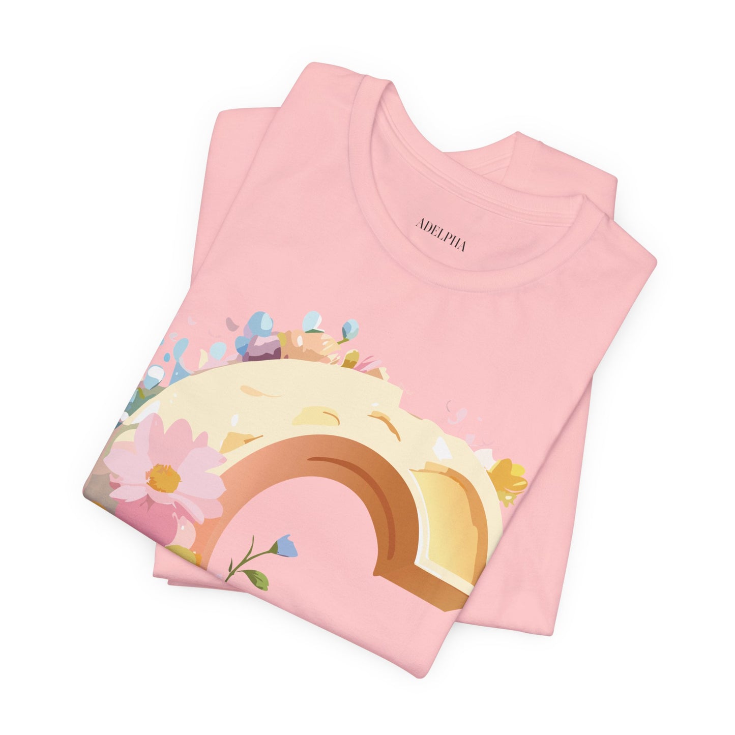 Natural Cotton Tee Shirt - Letters Collection - C Printify