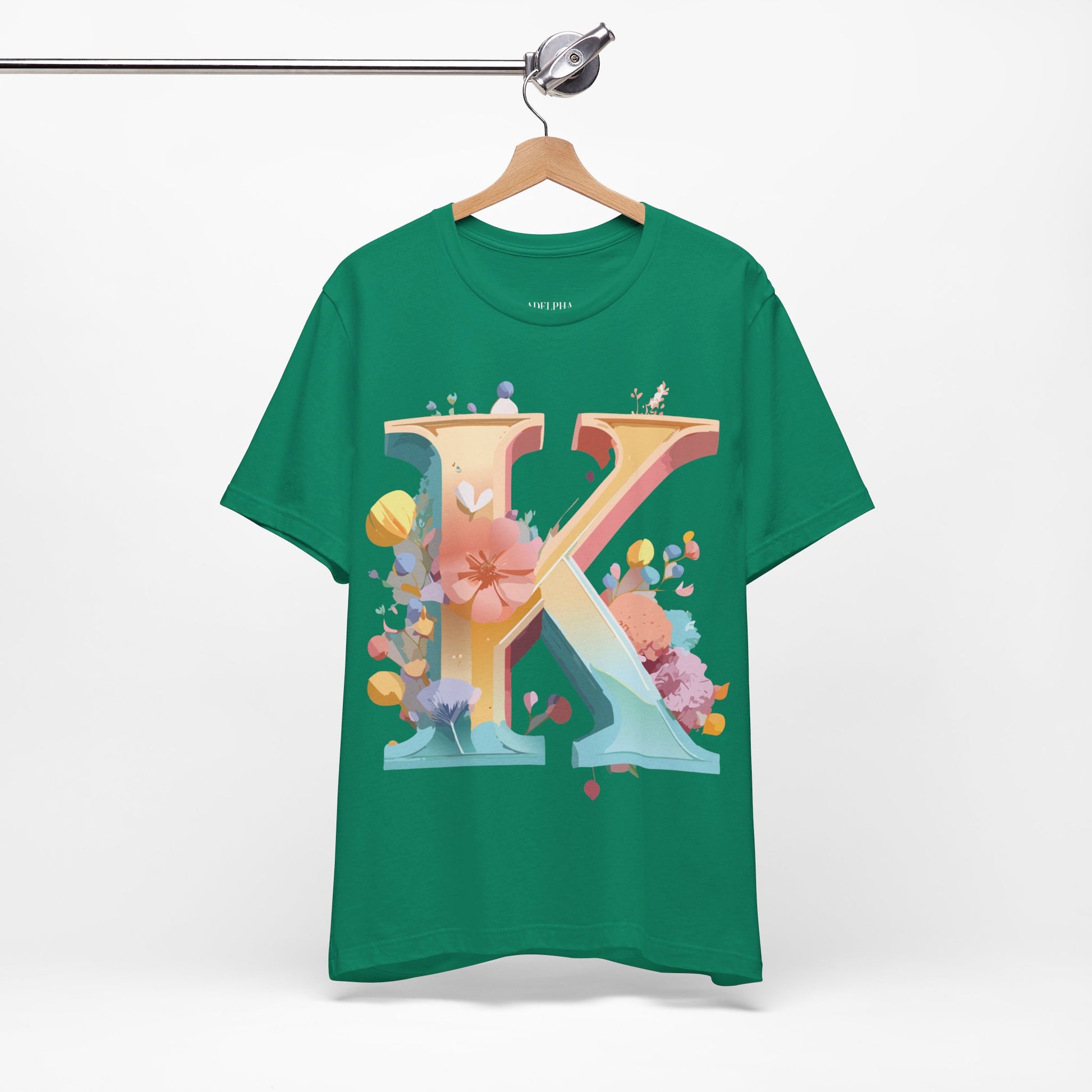 Natural Cotton Tee Shirt - Letters Collection - K Printify