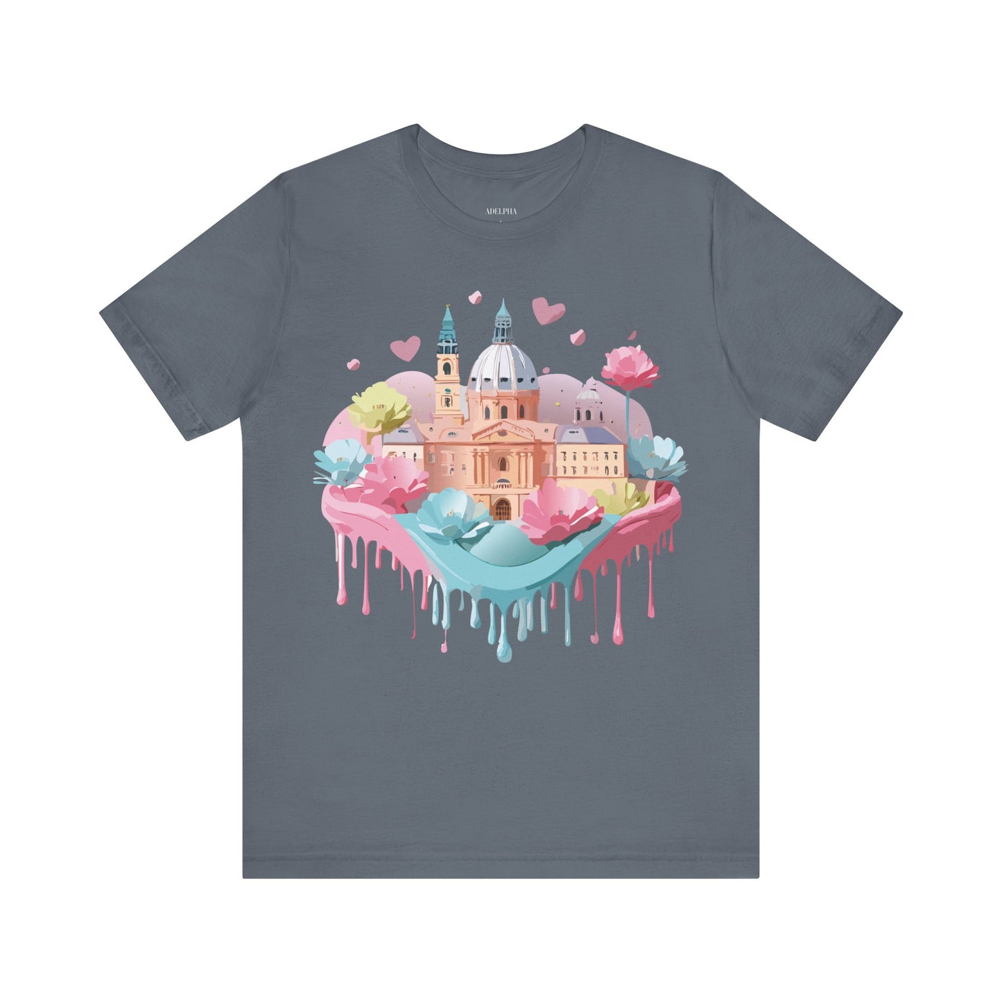 Natural Cotton Tee Shirt - Beautiful Places Collection - Prague Printify