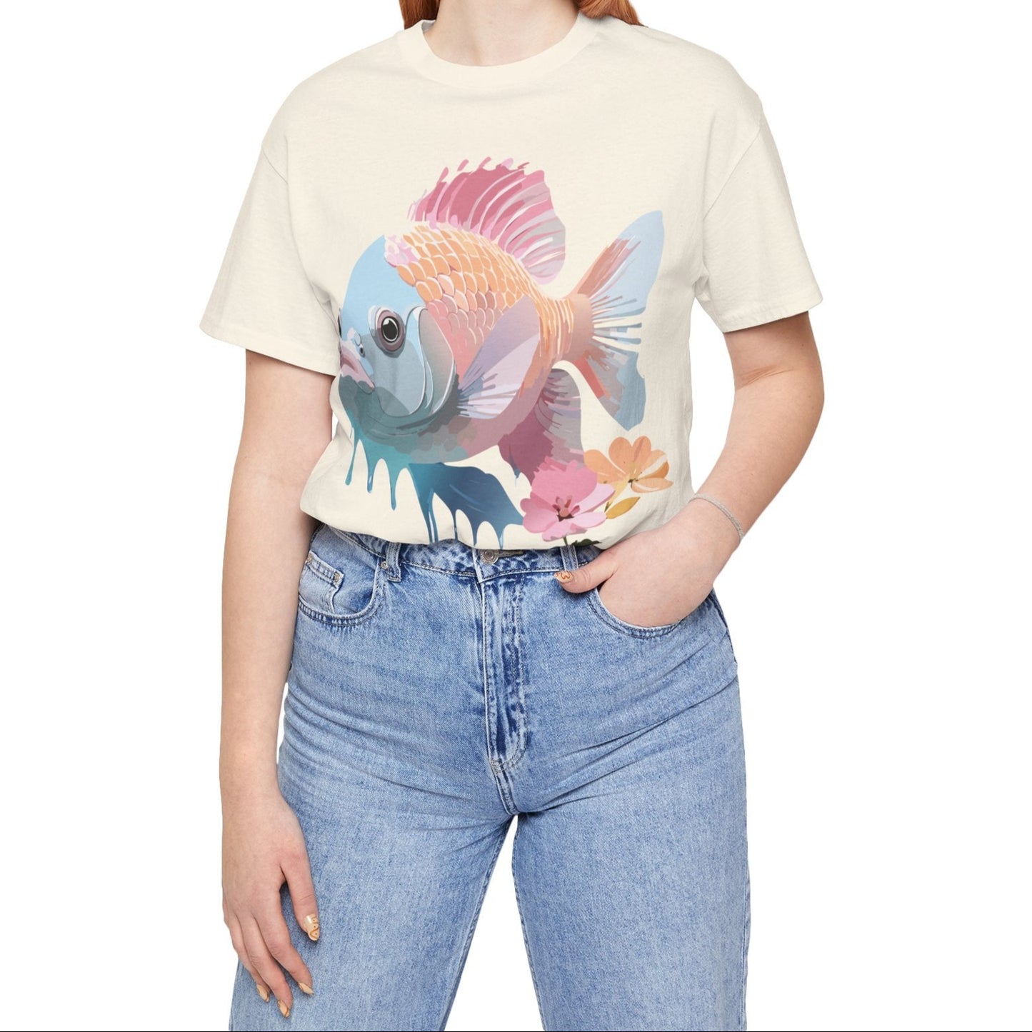 Shirt with Animals | Fish Printify