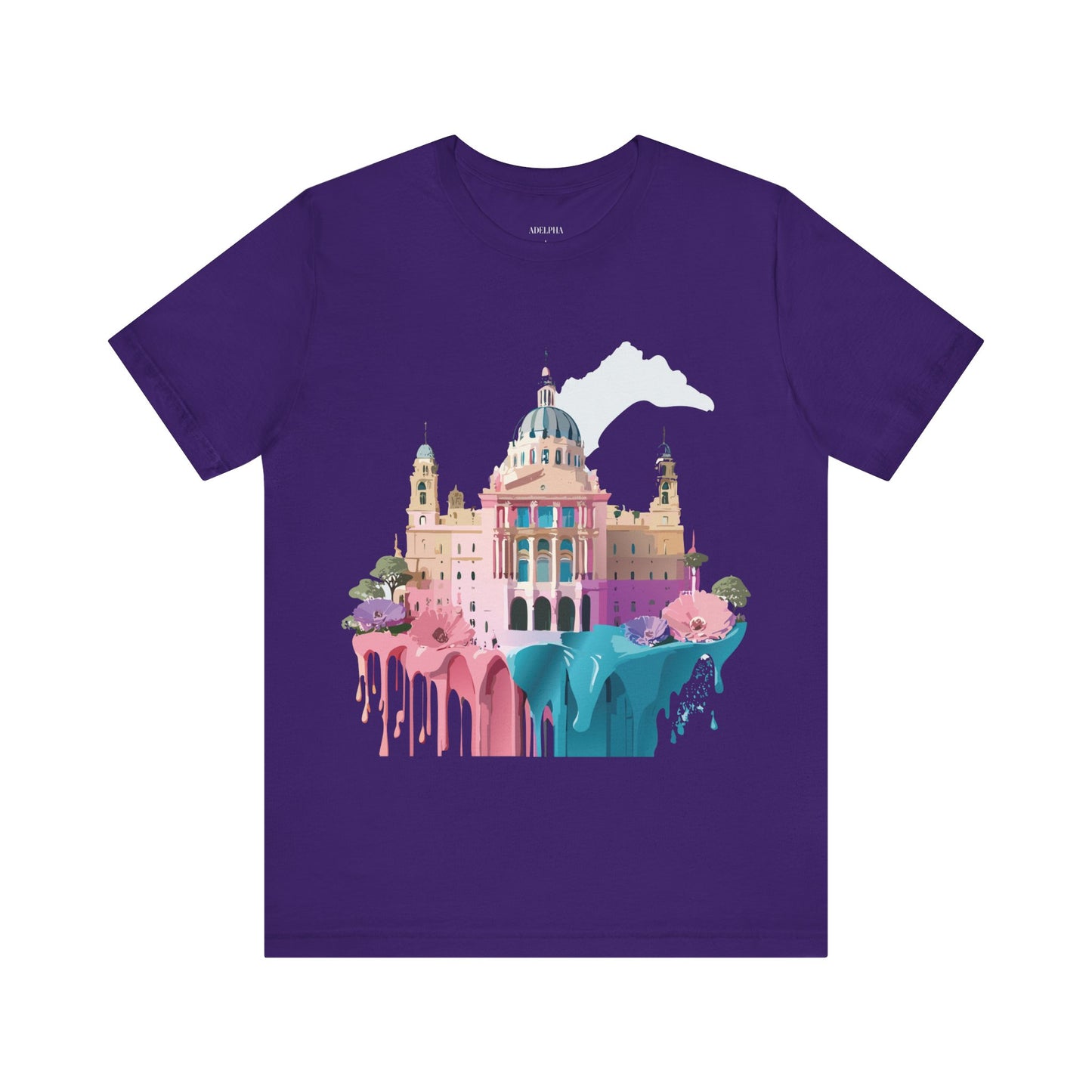 Natural Cotton Tee Shirt - Beautiful Places Collection - Madrid Printify