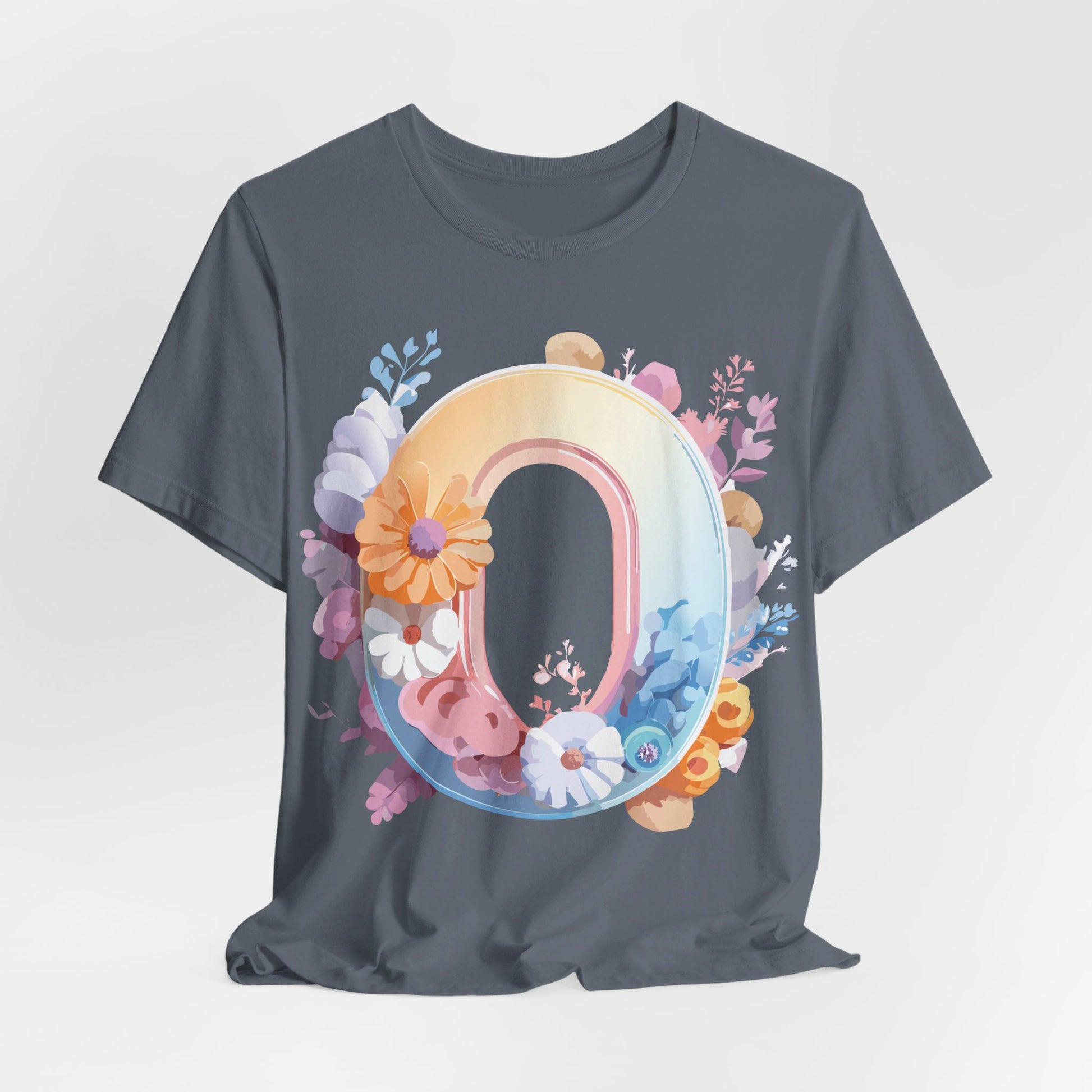 Natural Cotton Tee Shirt - Letters Collection - O Printify