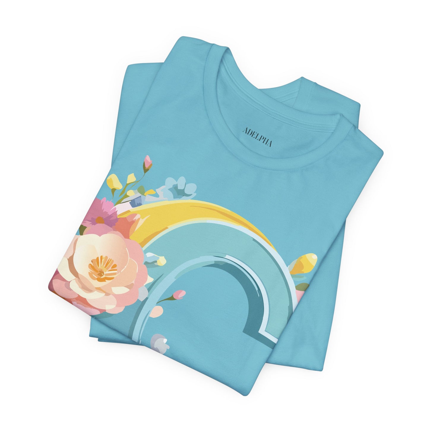 Natural Cotton Tee Shirt - Letters Collection - C Printify