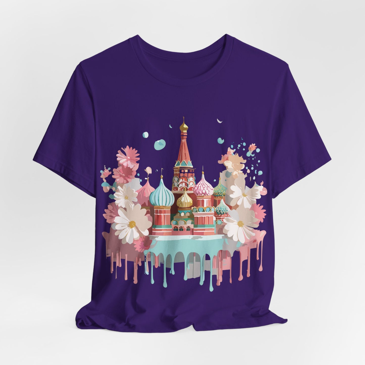 Natural Cotton Tee Shirt - Beautiful Places Collection - Moscow Printify